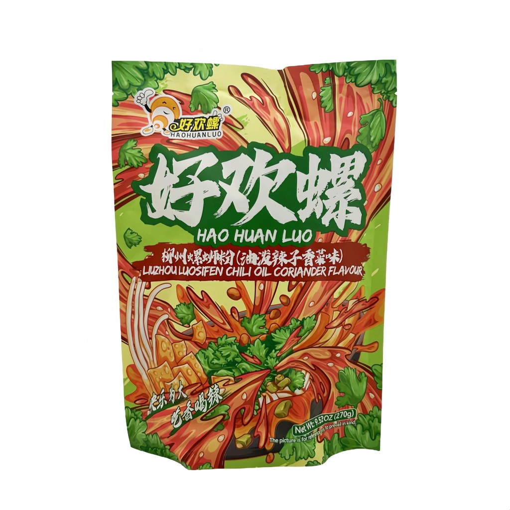 Instant Noodles With Chilli Oil And Coriander Flavor 270g Hao Huan Luo China