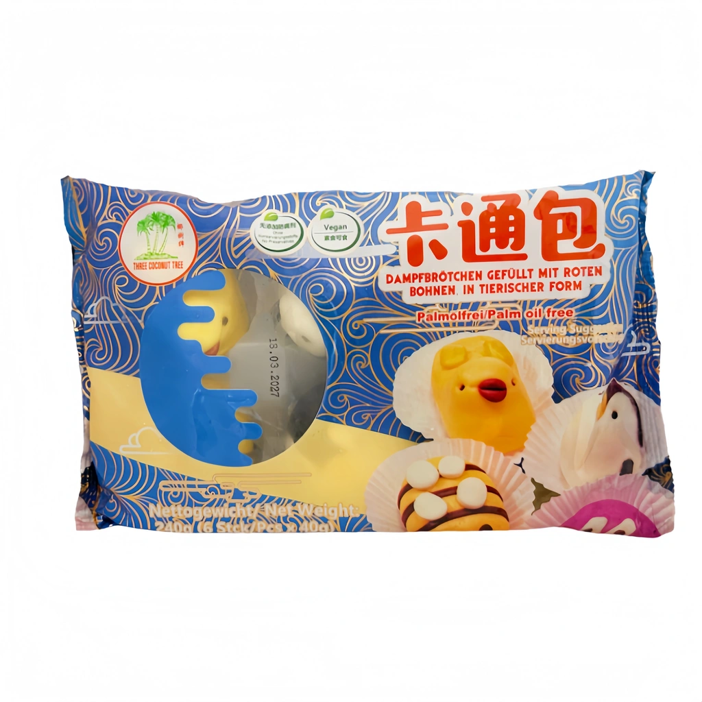 Steamed Bread Stuffing With Red Bean Paste Cartoons Shape Frozen 240g TCT China