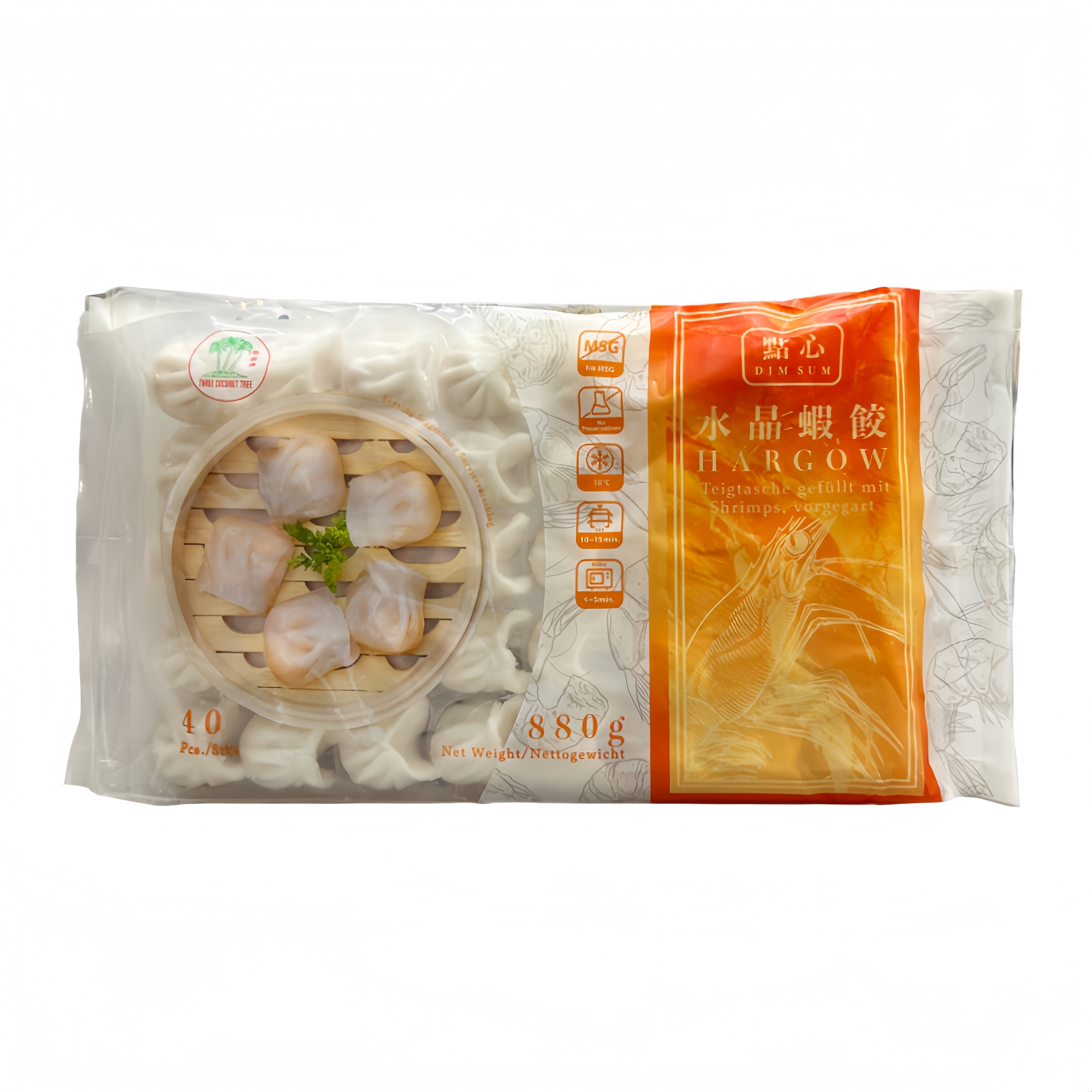 Räk Dumpling Fryst 880g Ha Kao TCT Vietnam