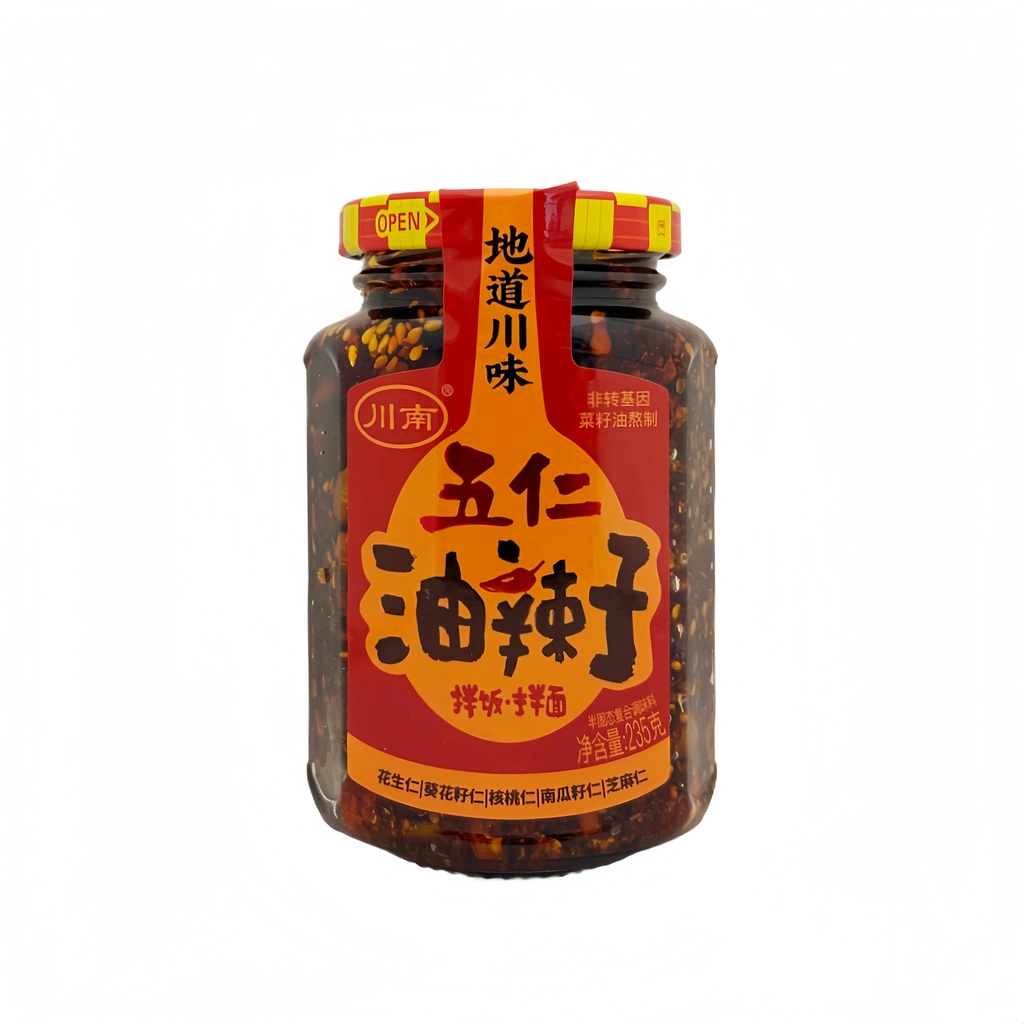 Nötmix Chili i Olja 235g Chuannan Kina