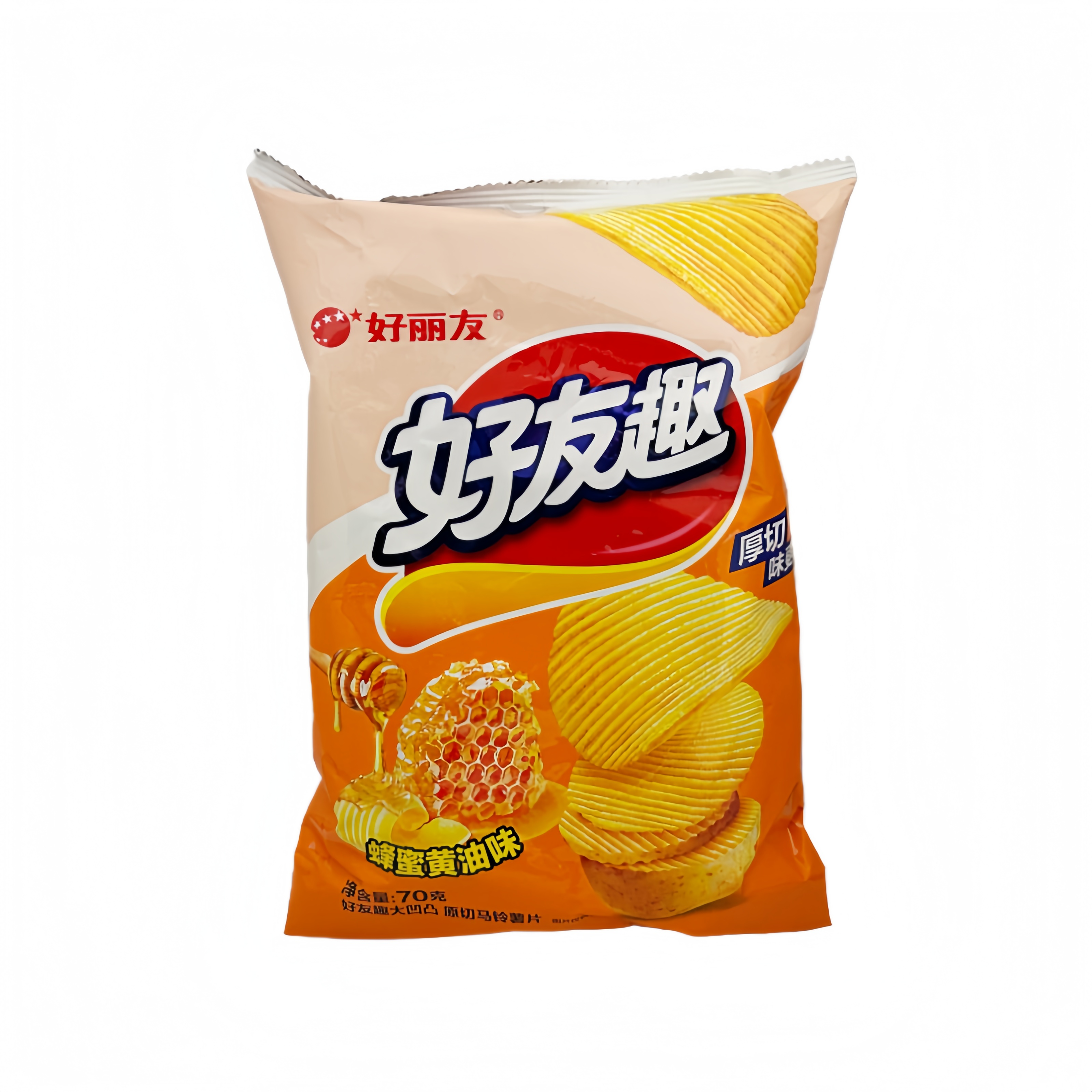 原切马铃薯片 好友趣 蜂蜜黄油味 70g 好丽友 中国