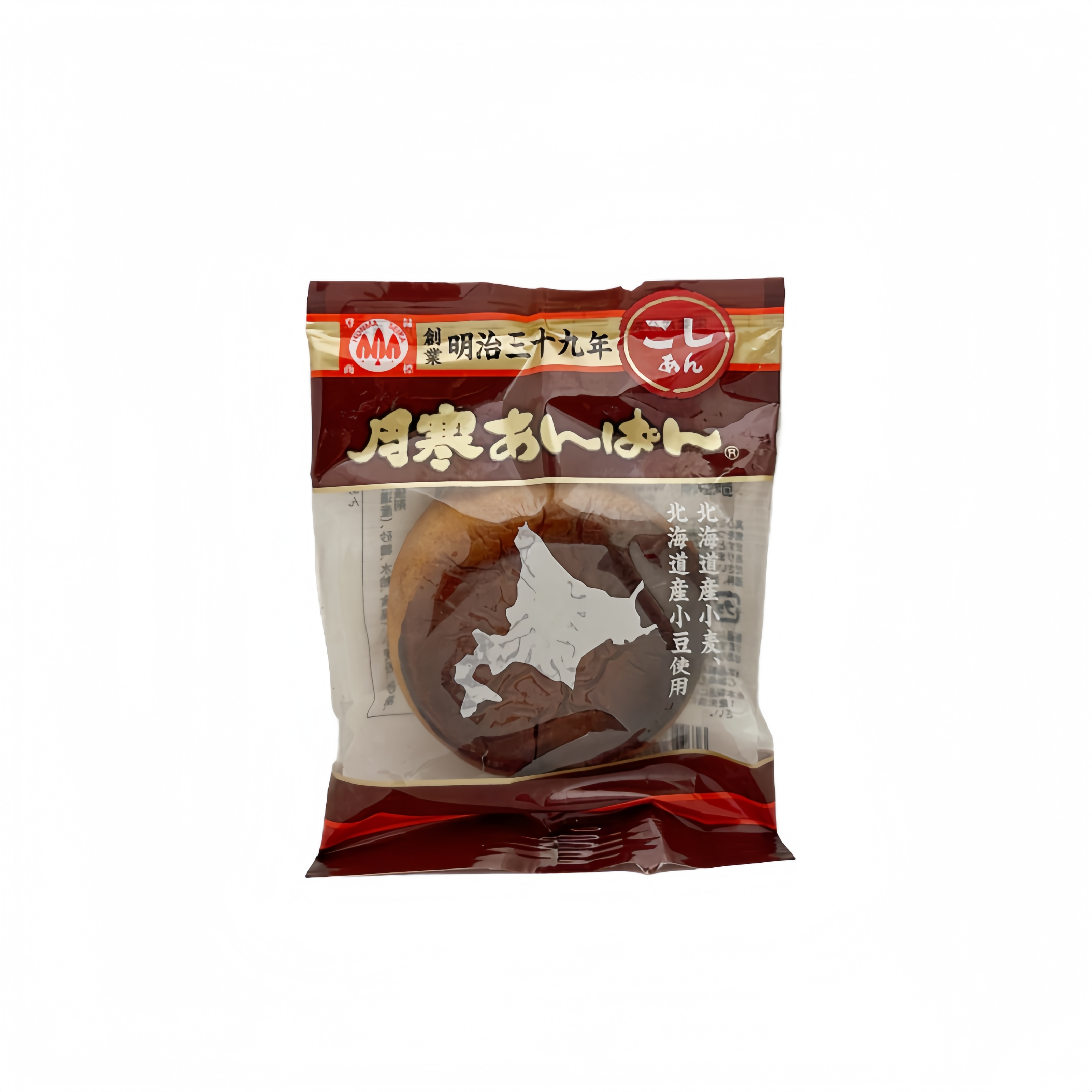 Bread With Red Bean Filling /Tsukisamu Anpan 67g Honma Seika Japan