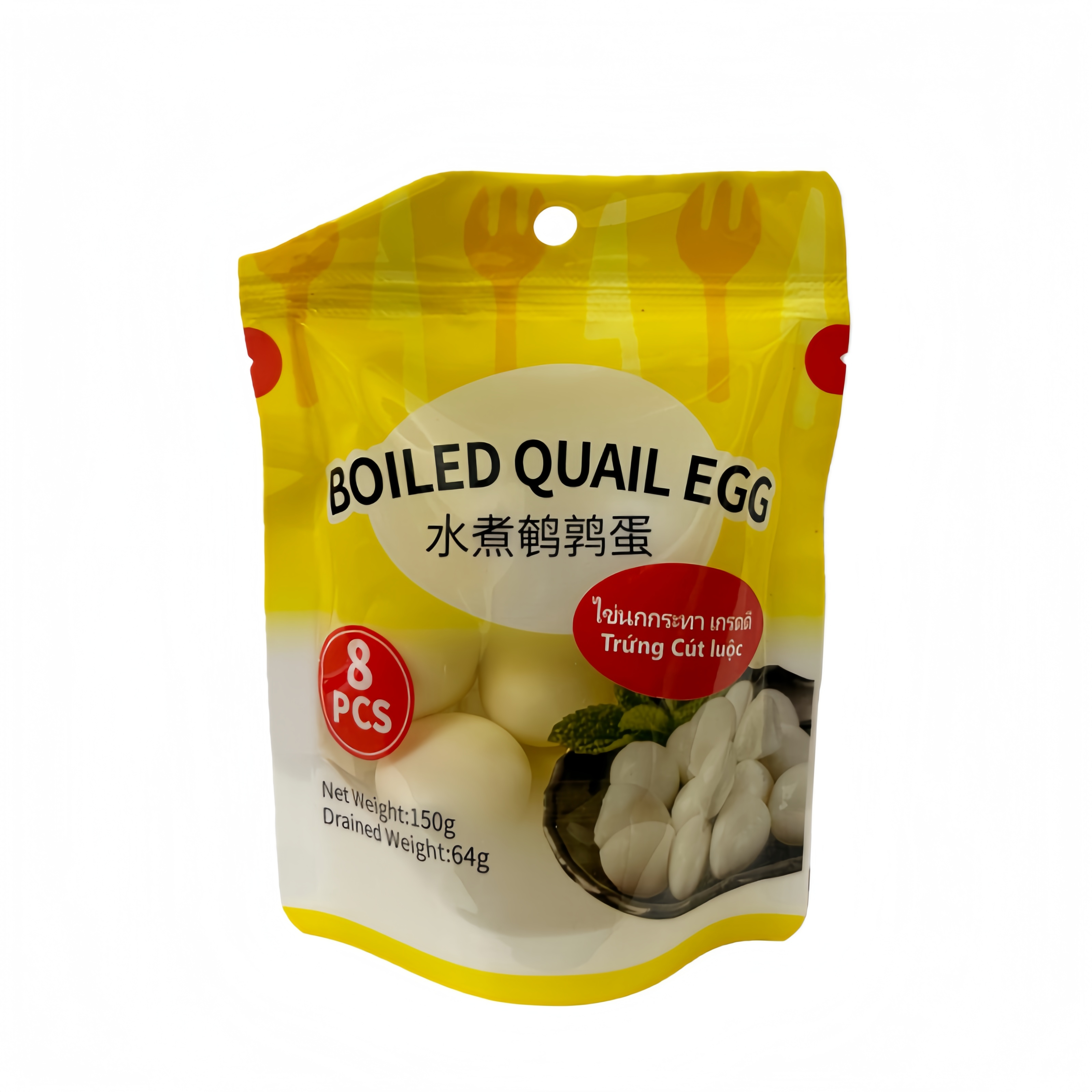 Kokta Vaktlar Ägg 150g Shen Dan Kina