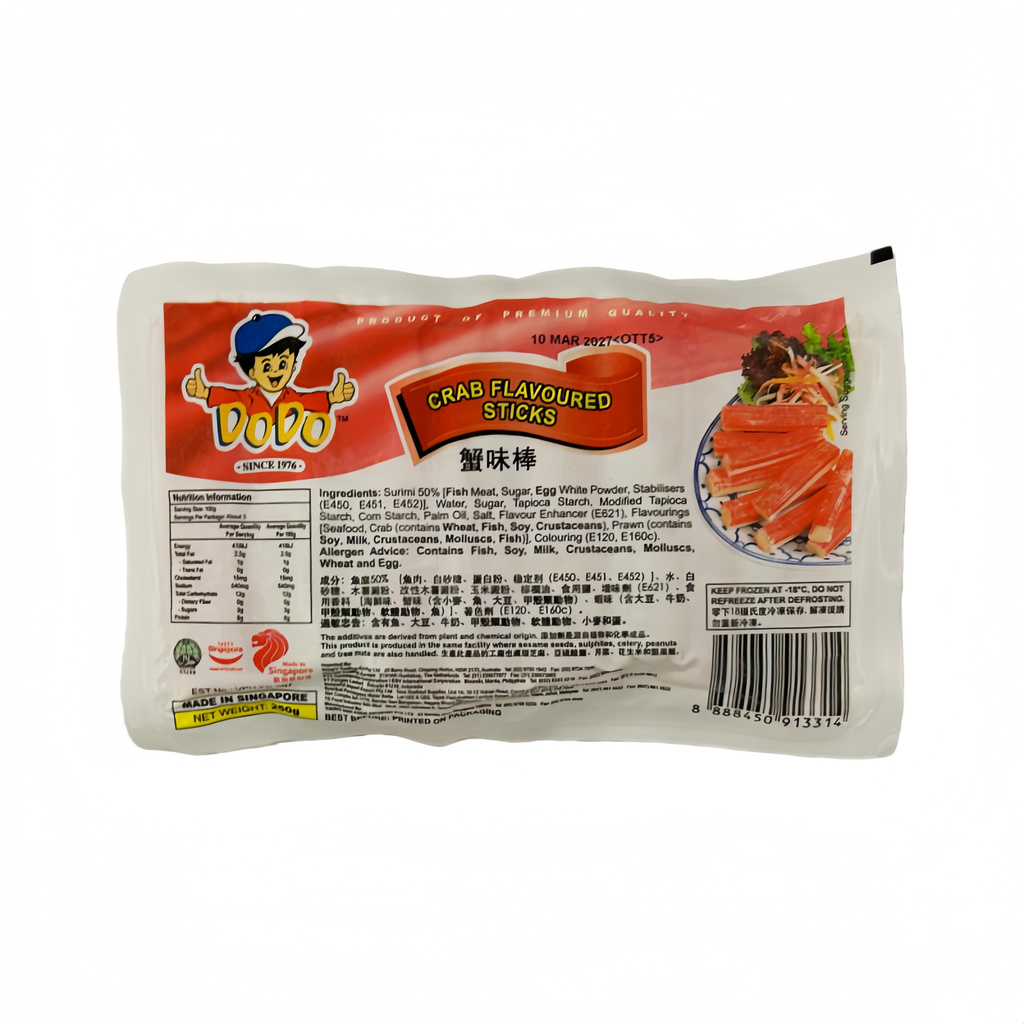 Crab Stick Imitation Frozen 250g Dodo Singapore