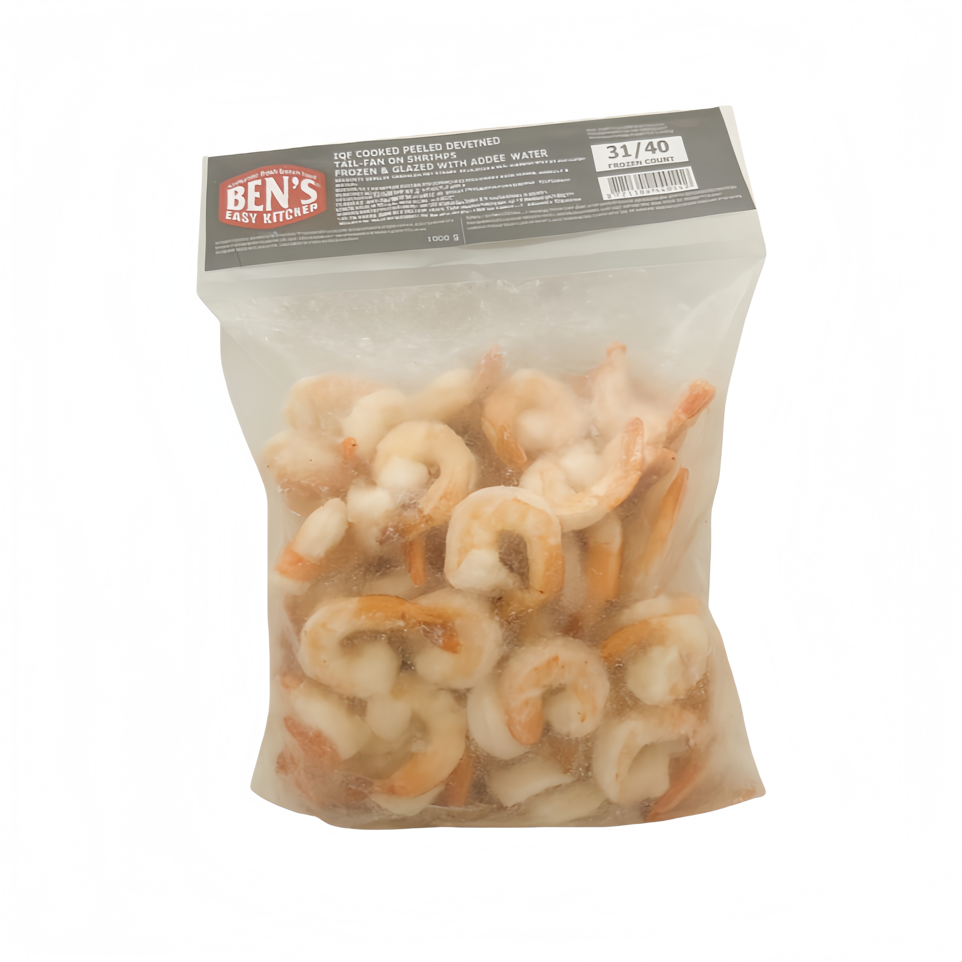 Kokta Räkor Utan Skal Fryst 31/40 1kg/Förp Vietnam