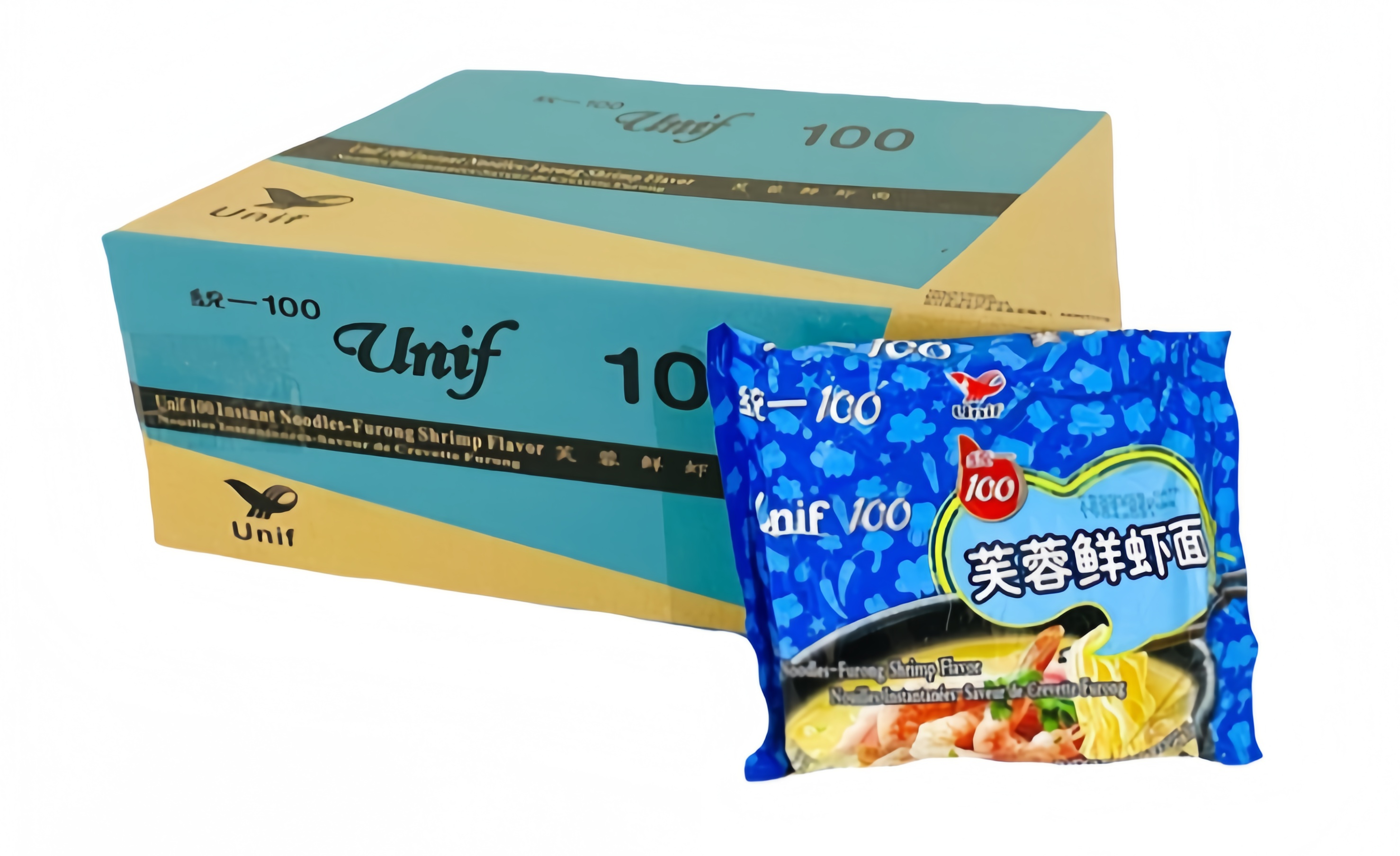 Snabbnudlar Med Räksmak 103gx24st/Krt Unif 100 Kina