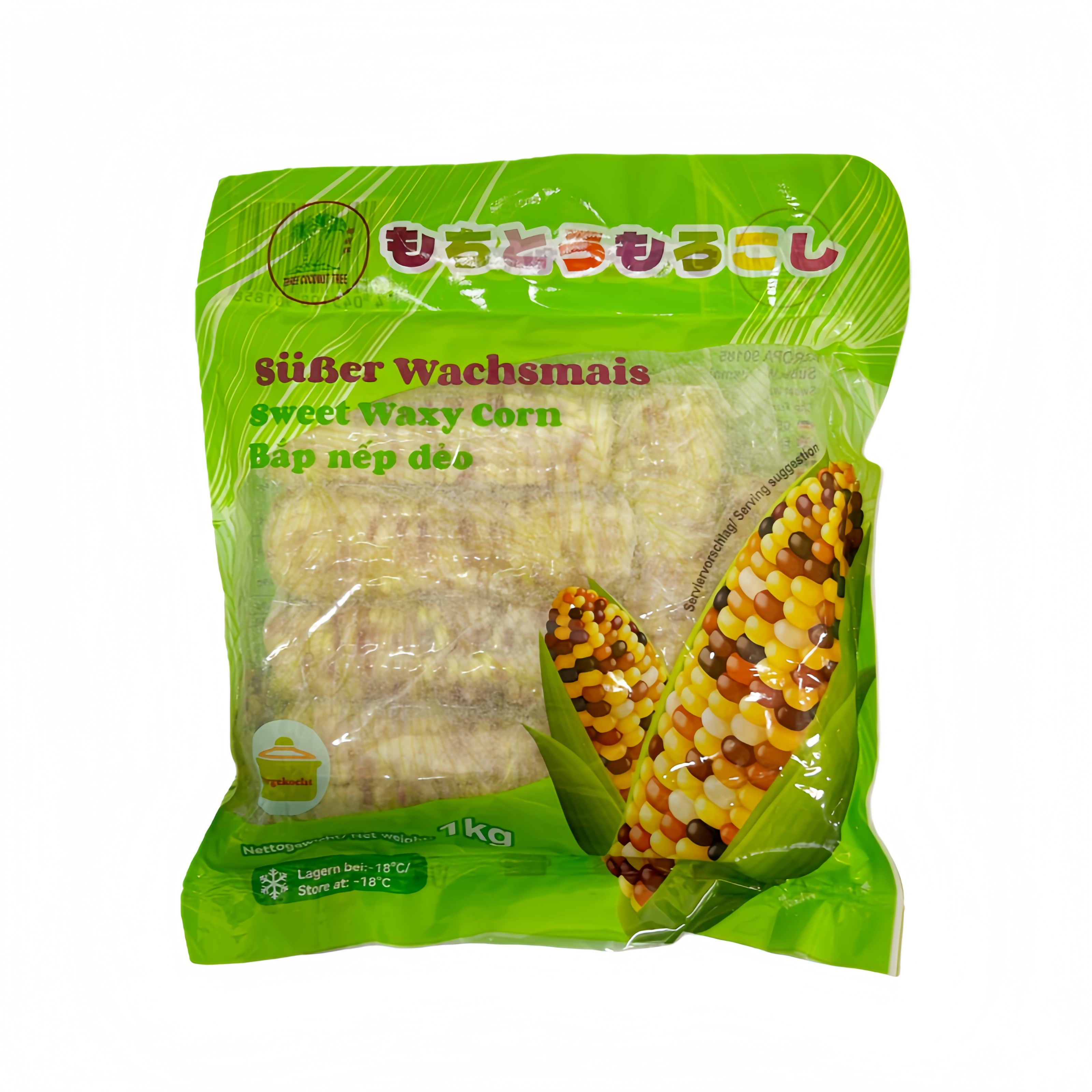 Corn Rainbow Bap Mau Frozen 1kg TCT Vietnam