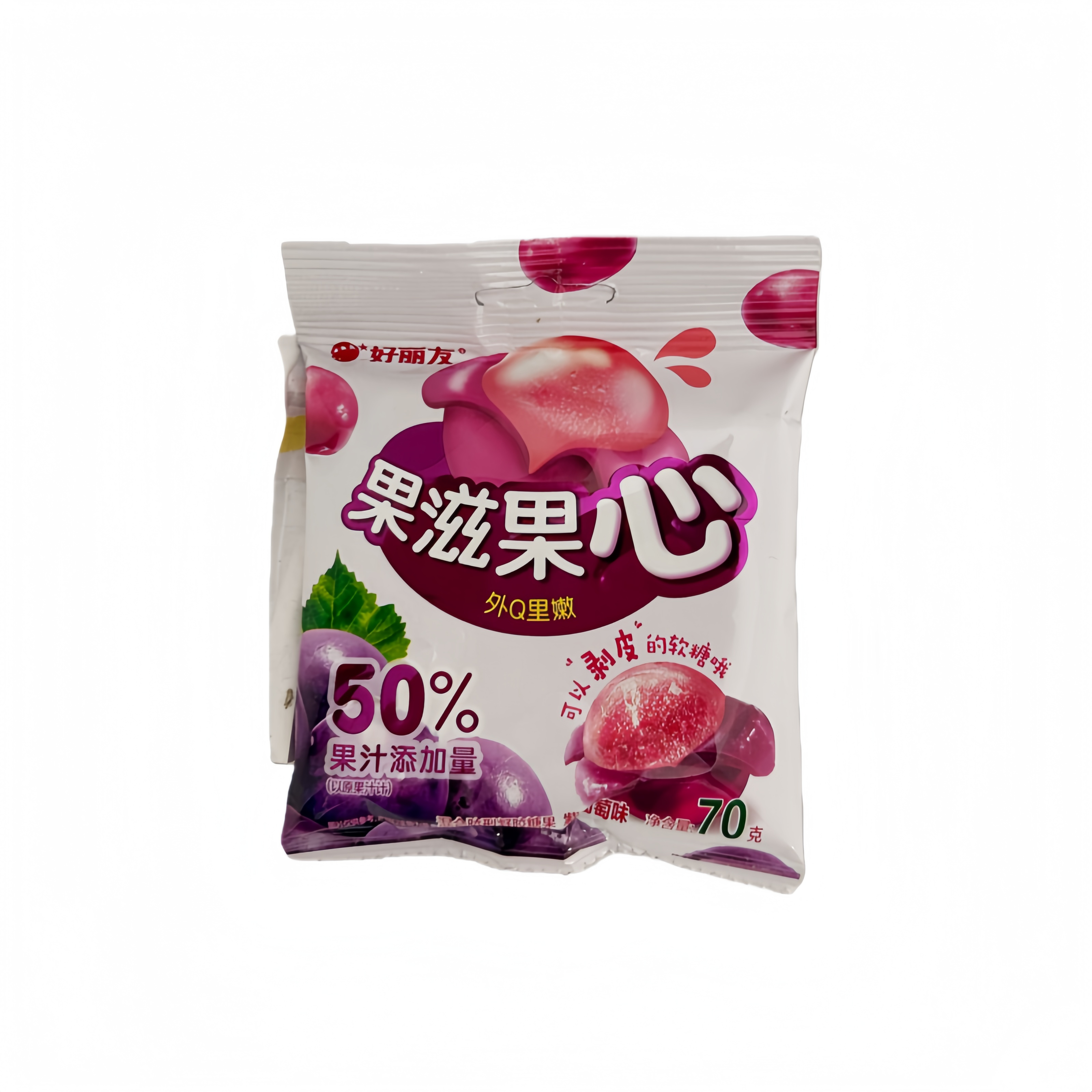 QQ Gummies Med Druva Smak 70g Orion Kina