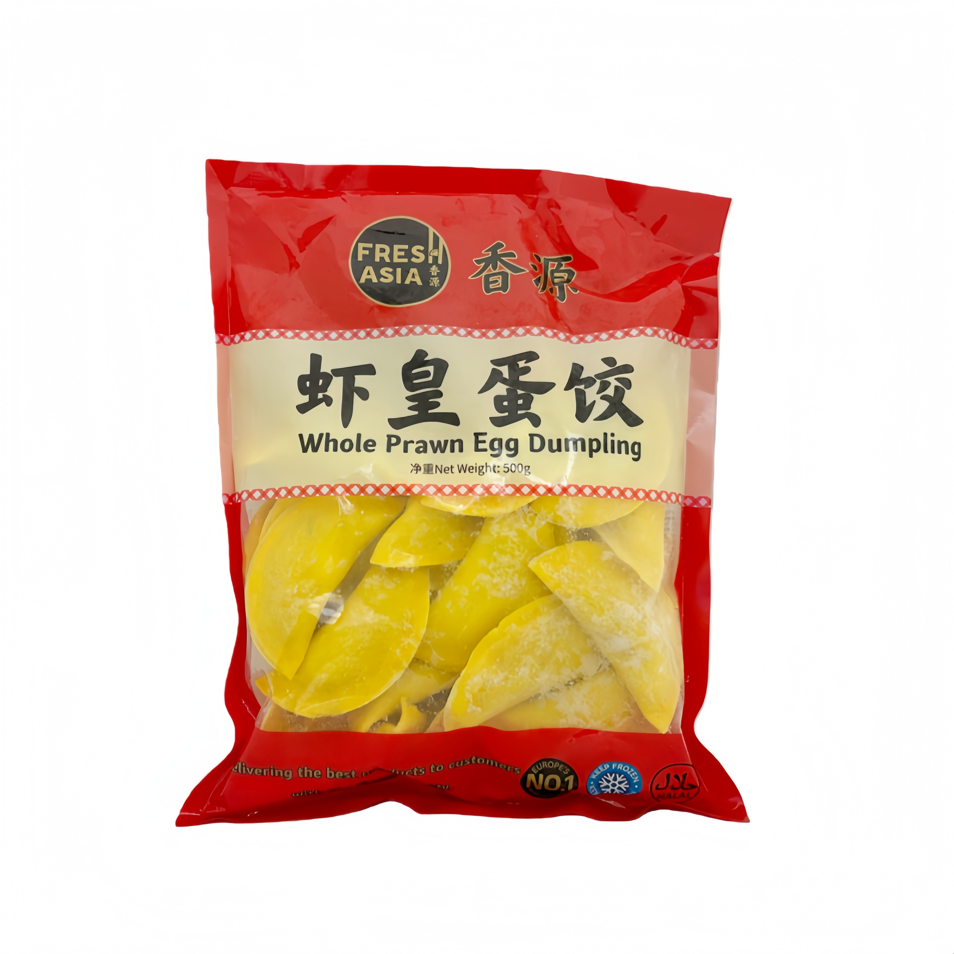 Dumpling Med Räkor/Ägg Smak Fryst 500g Freshasia Kina