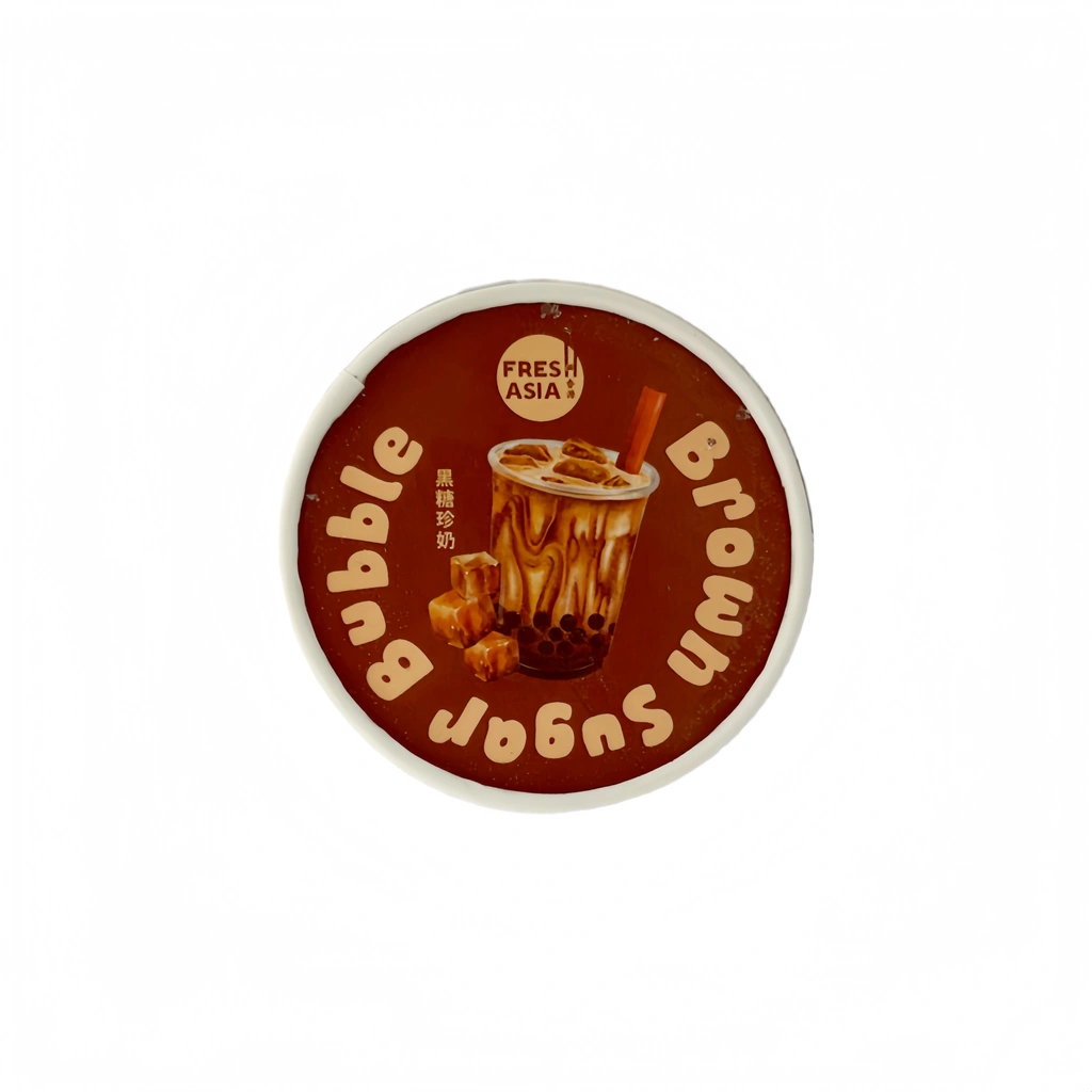 Ice Cream Brown Sugar Bubble Tea Frozen 110ml Freshasia France