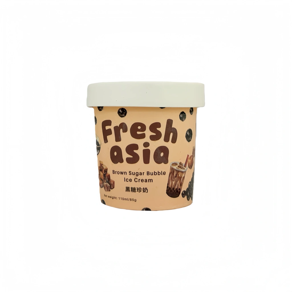 Ice Cream Brown Sugar Bubble Tea Frozen 110ml Freshasia France