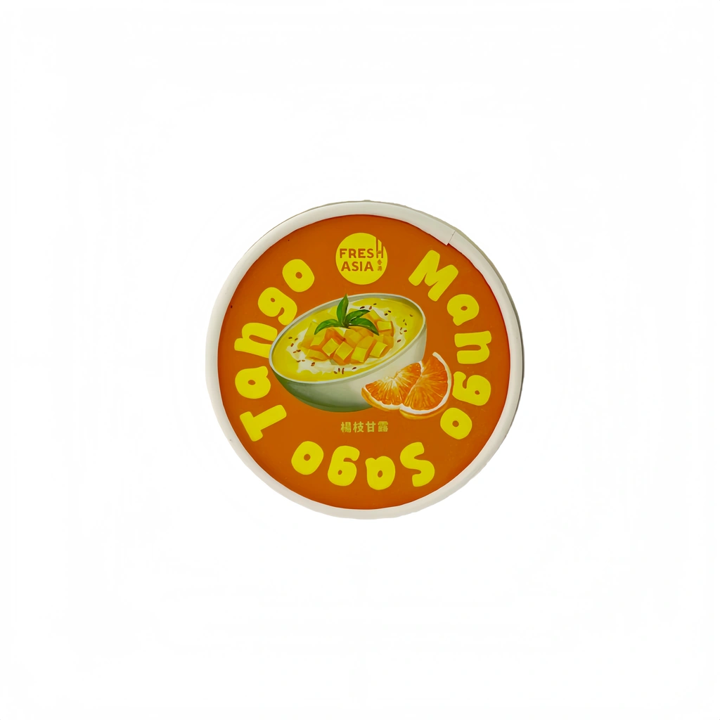 Ice Cream With Mango / Sago Cr / Pomelo Flavor Frozen 110ml Freshasia France