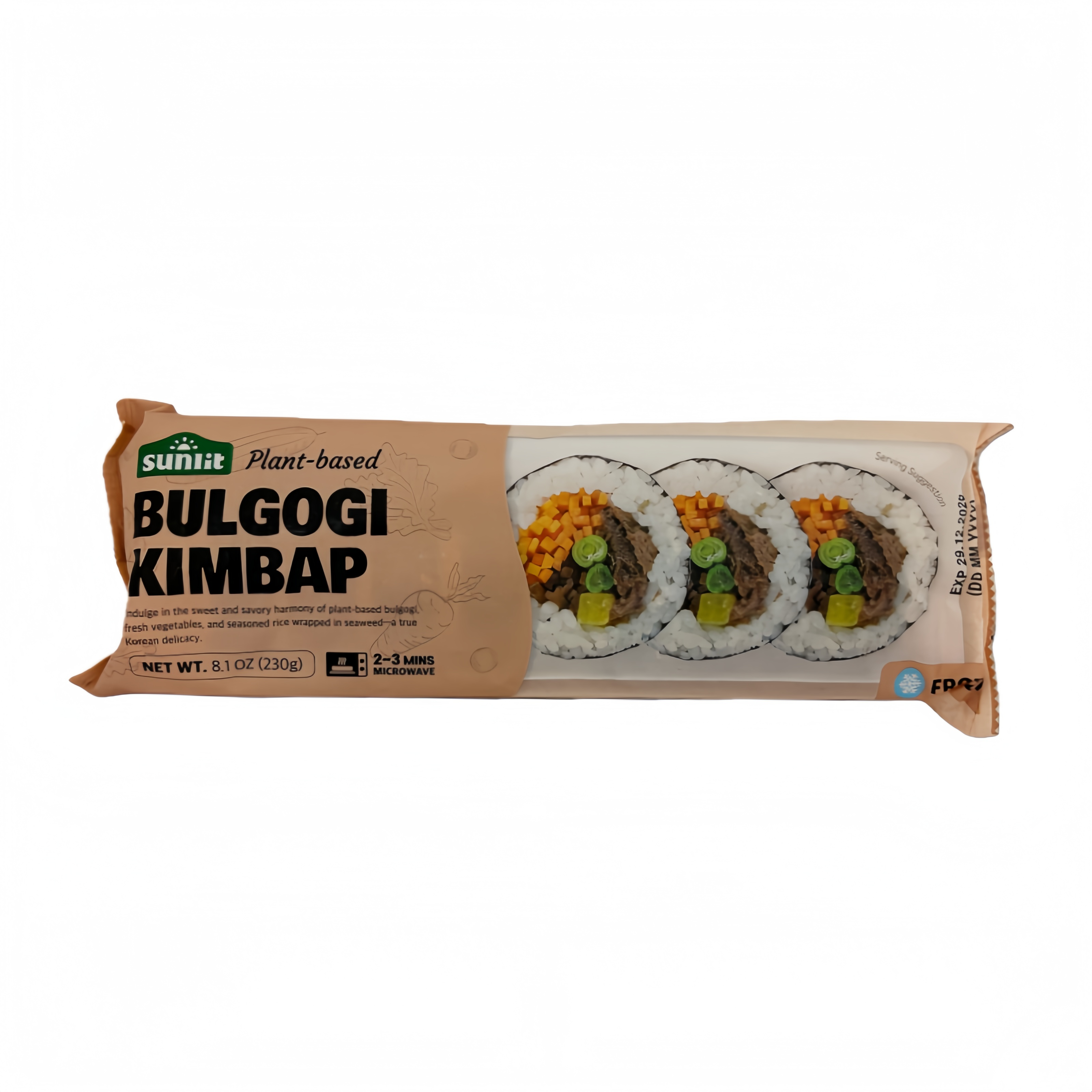 Kimbap Med Bulgogi Smak Fryst 230g Sunlit Korea
