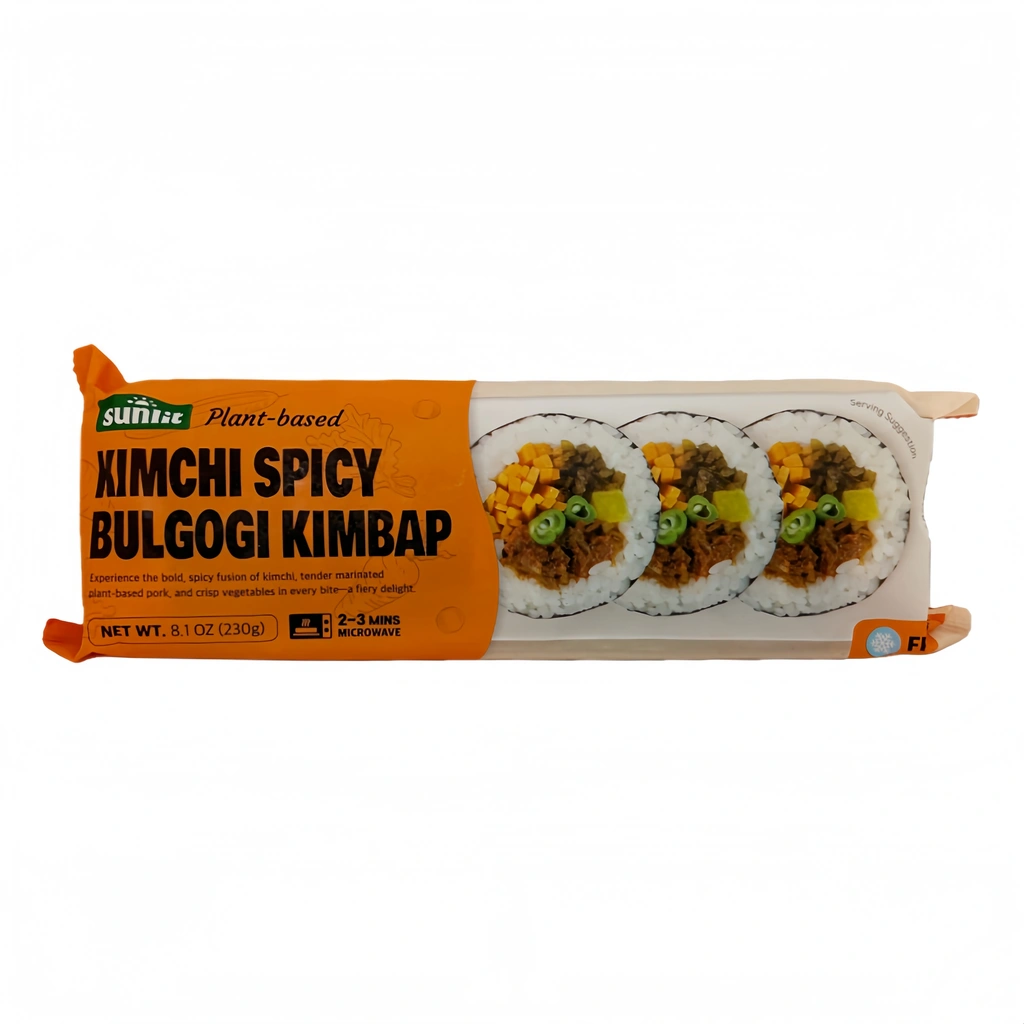 Kimbap With Kimchi/Spicy Bulgogi Flavor Frozen 230g Sunlit Korea