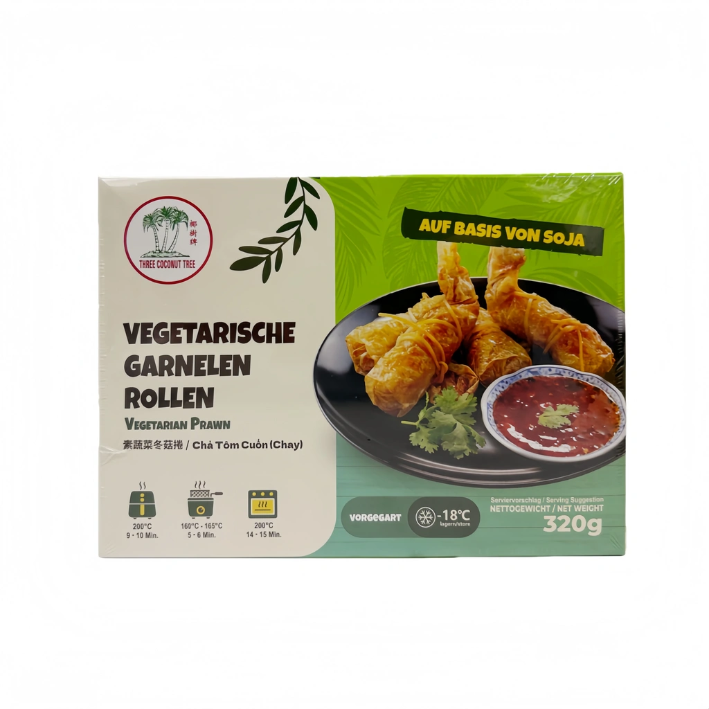 Vegetarian Prawn Rolls Frozen 320g TCT Malaysia