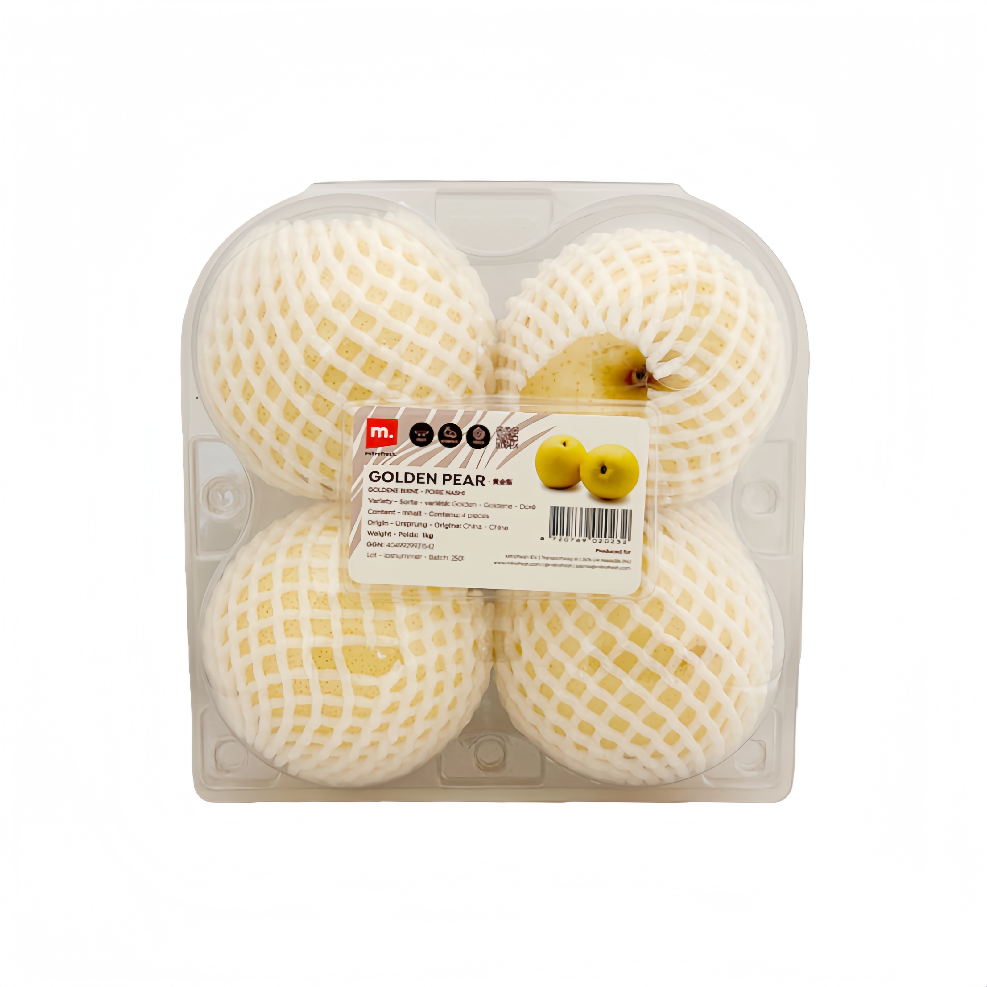 Päron Golden Crown 4st/paket, pris per paket Kina