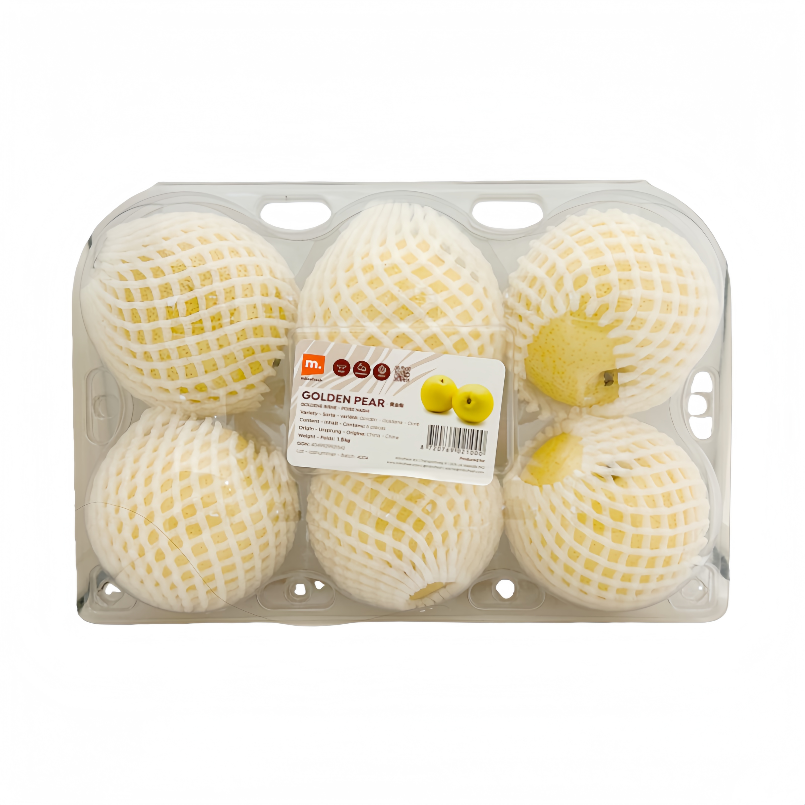 Päron Golden Crown 6st/paket, pris per paket Kina