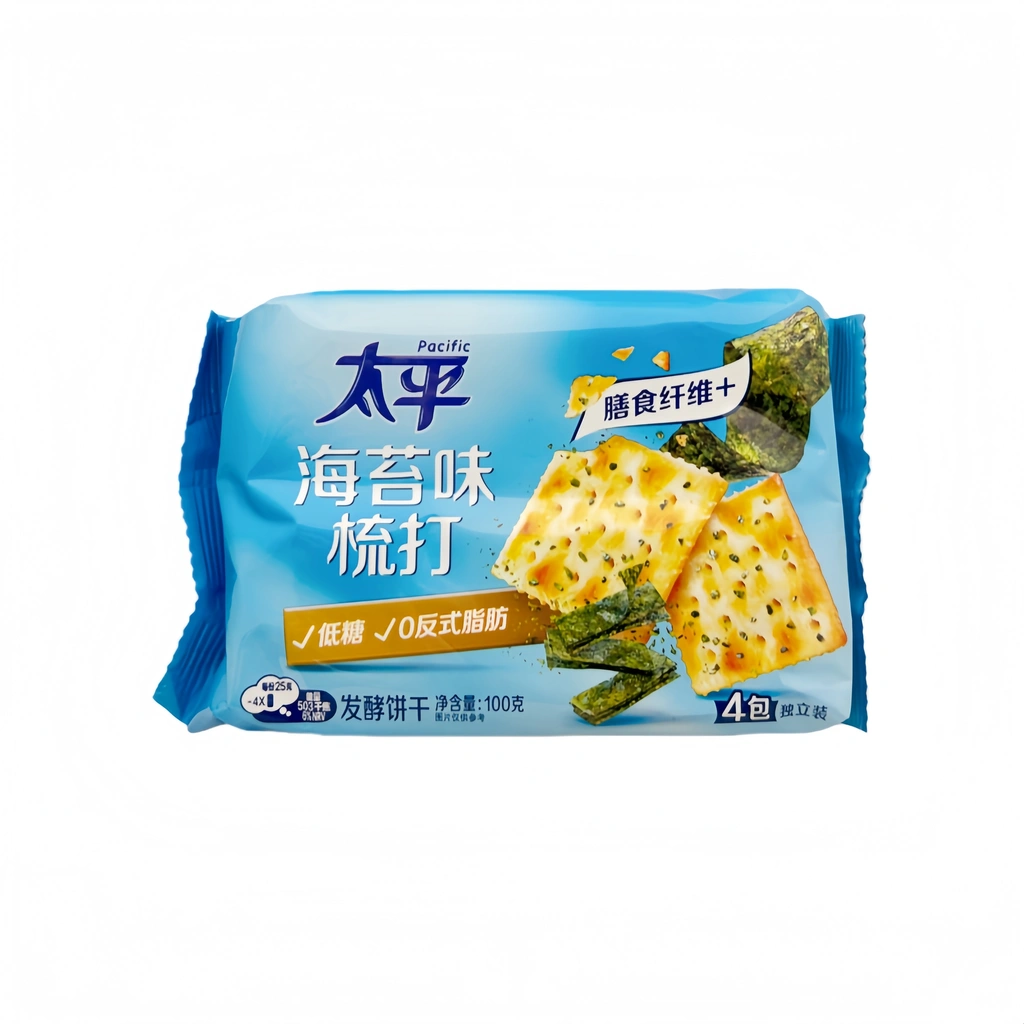 海苔味梳打 发酵饼干 100g 太平 中国