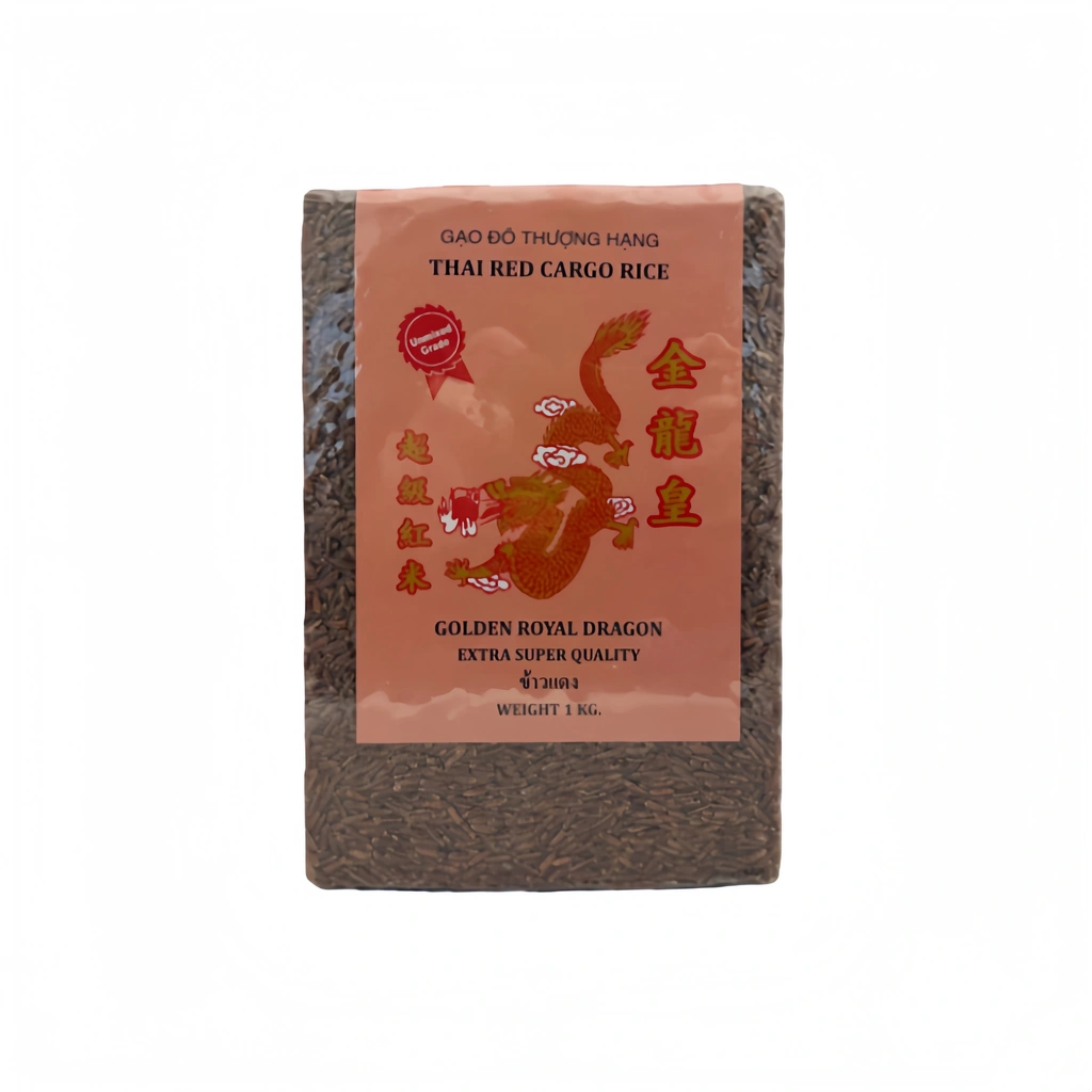 Red Cargo Jasmine Rice 1kg Golden Dragon Thailand