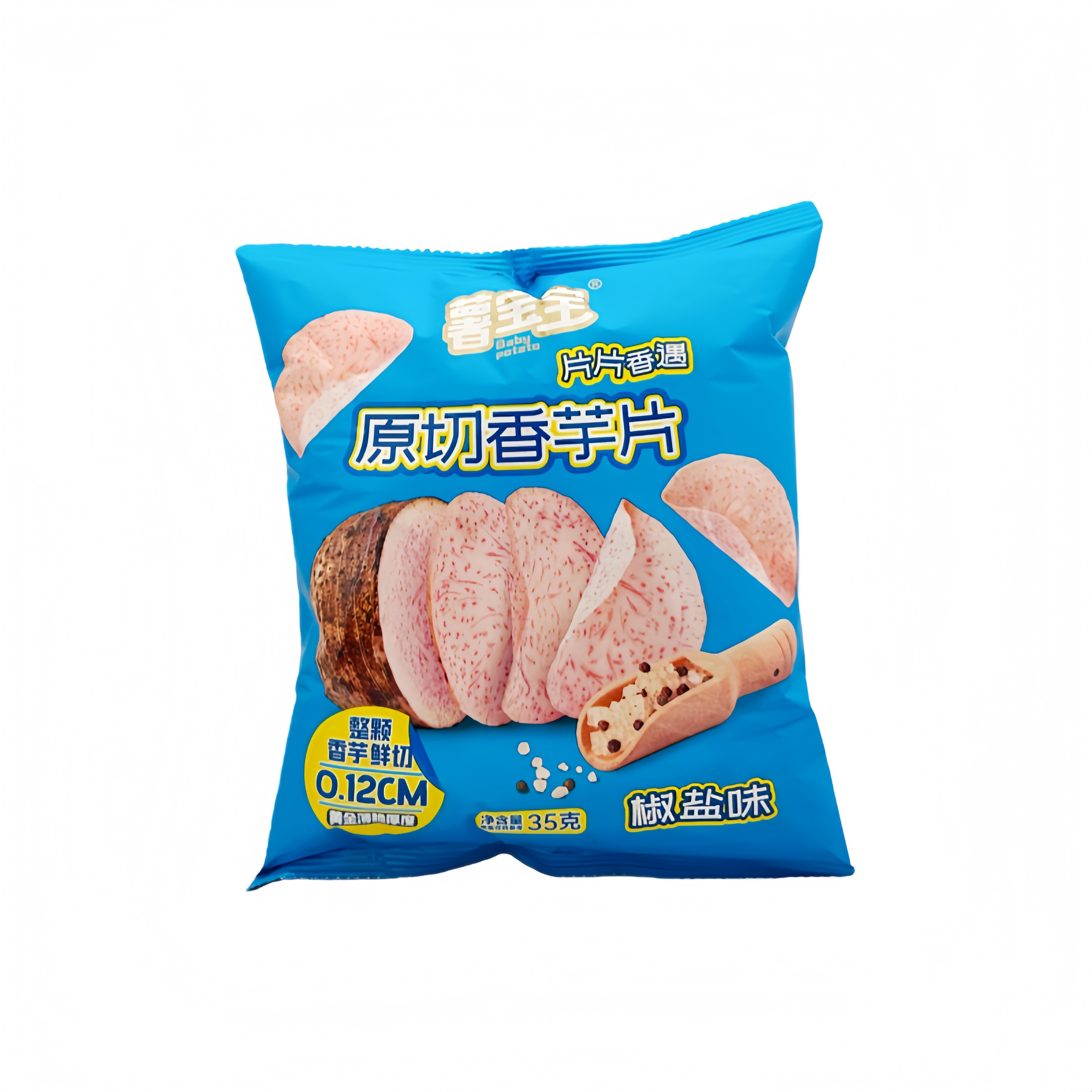 Taro Chips With Pepper/Salt Flavor 35g Baby Potato China