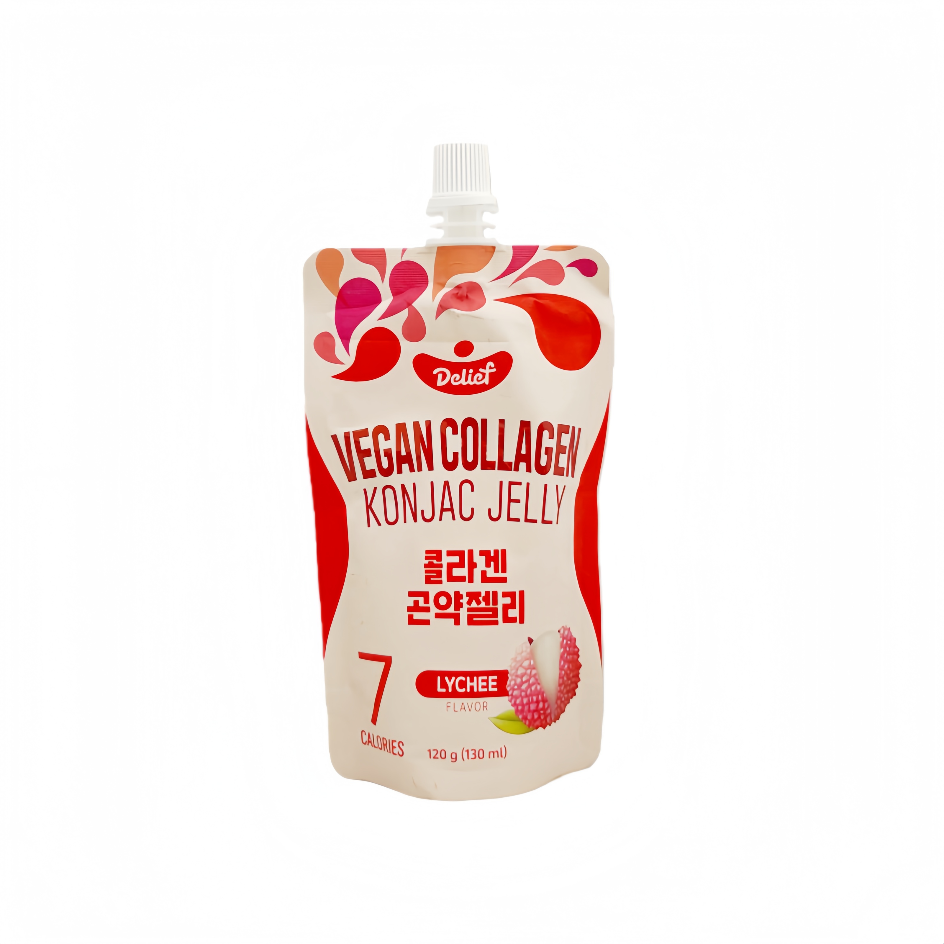 Fruit Jelly Med Lychee Smak 120g Delief Korea