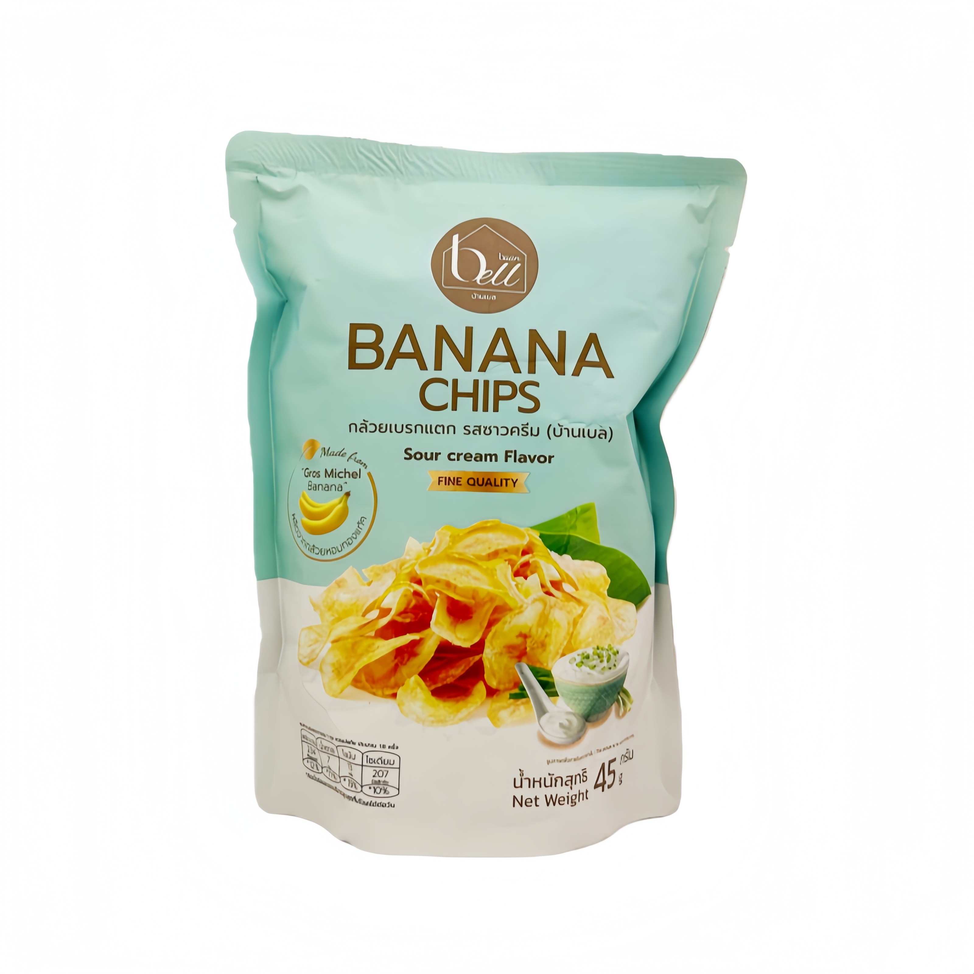 Bananchips Med Sour Cream Smak 45g Bell Thailand
