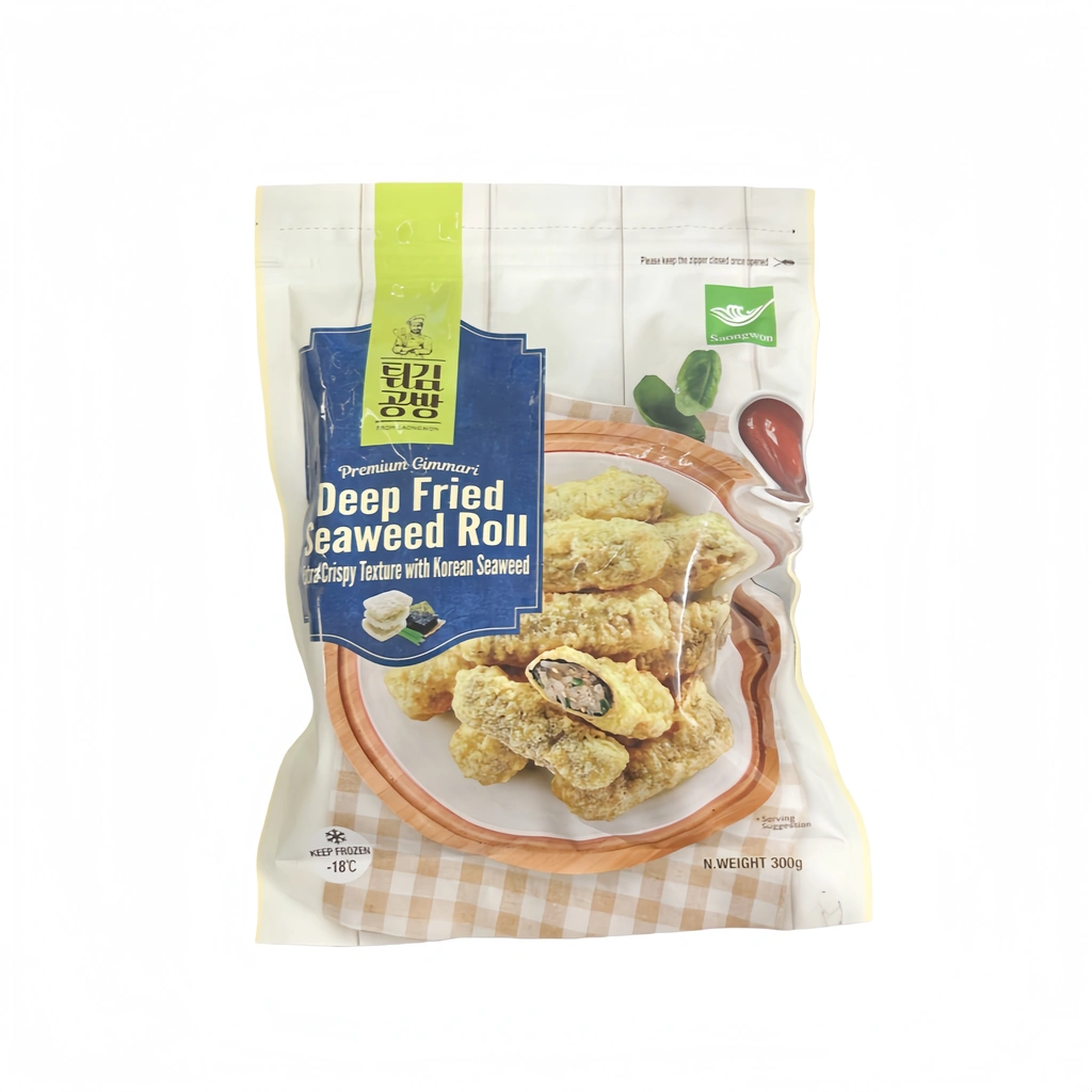 Deep Fried Gimmari With Seaweed Roll Fryst 300g Saongwon Korea