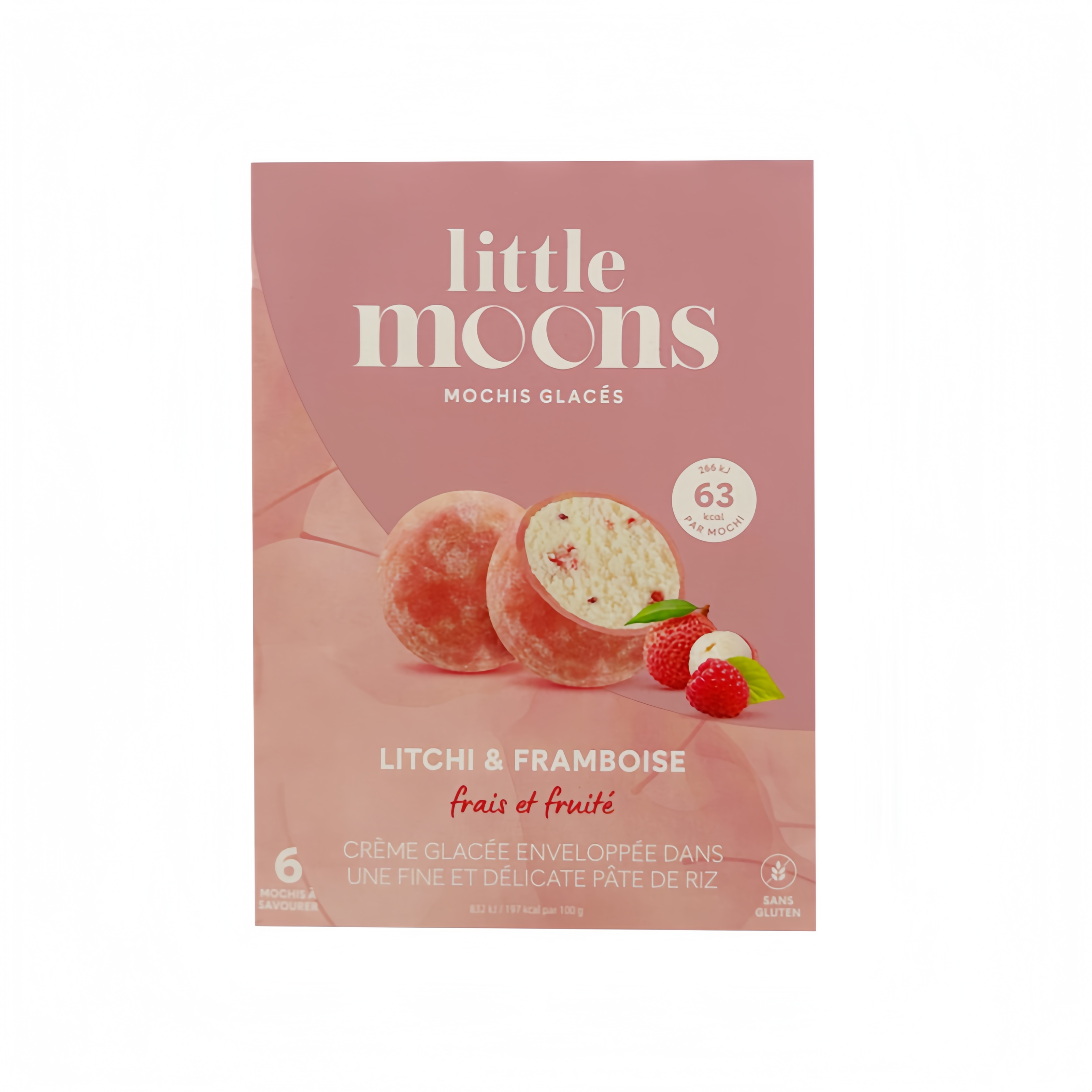 麻糬冰淇淋 荔枝/覆盆子 冷冻 192g Little Moons 英国