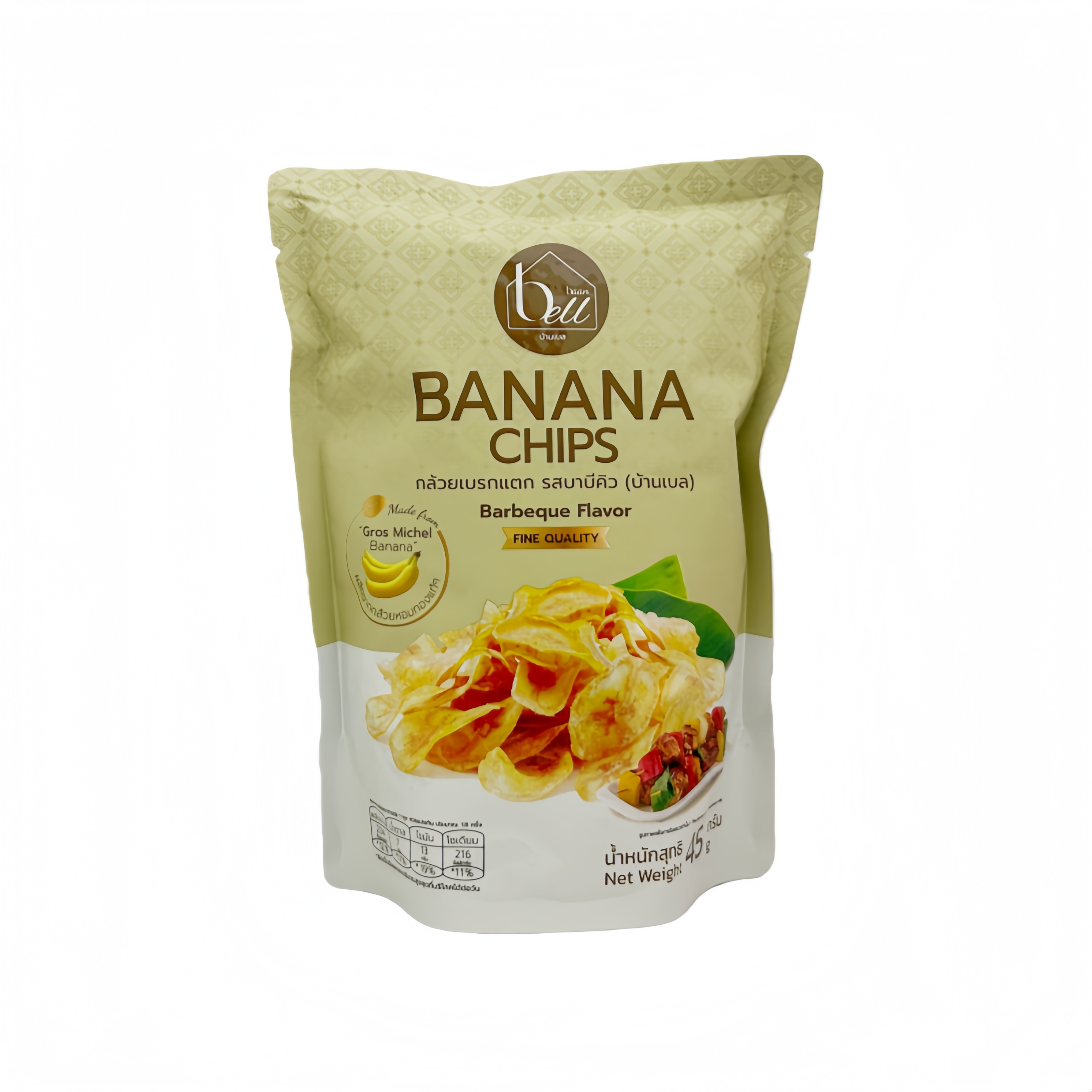 Banan Chips Med BBQ Smak 45g Bell Thailand
