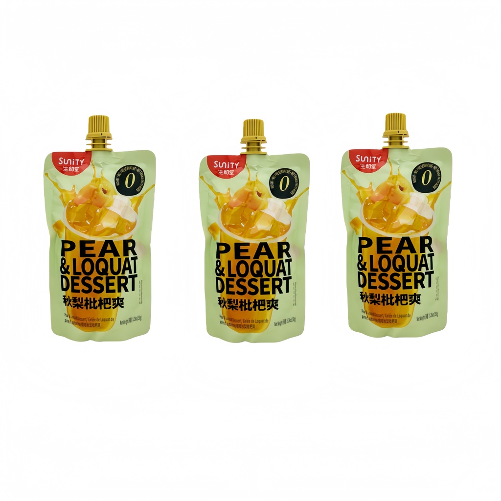 Jelly With Pear And Loquat Flavor 150gX3 Sheng He Tang China