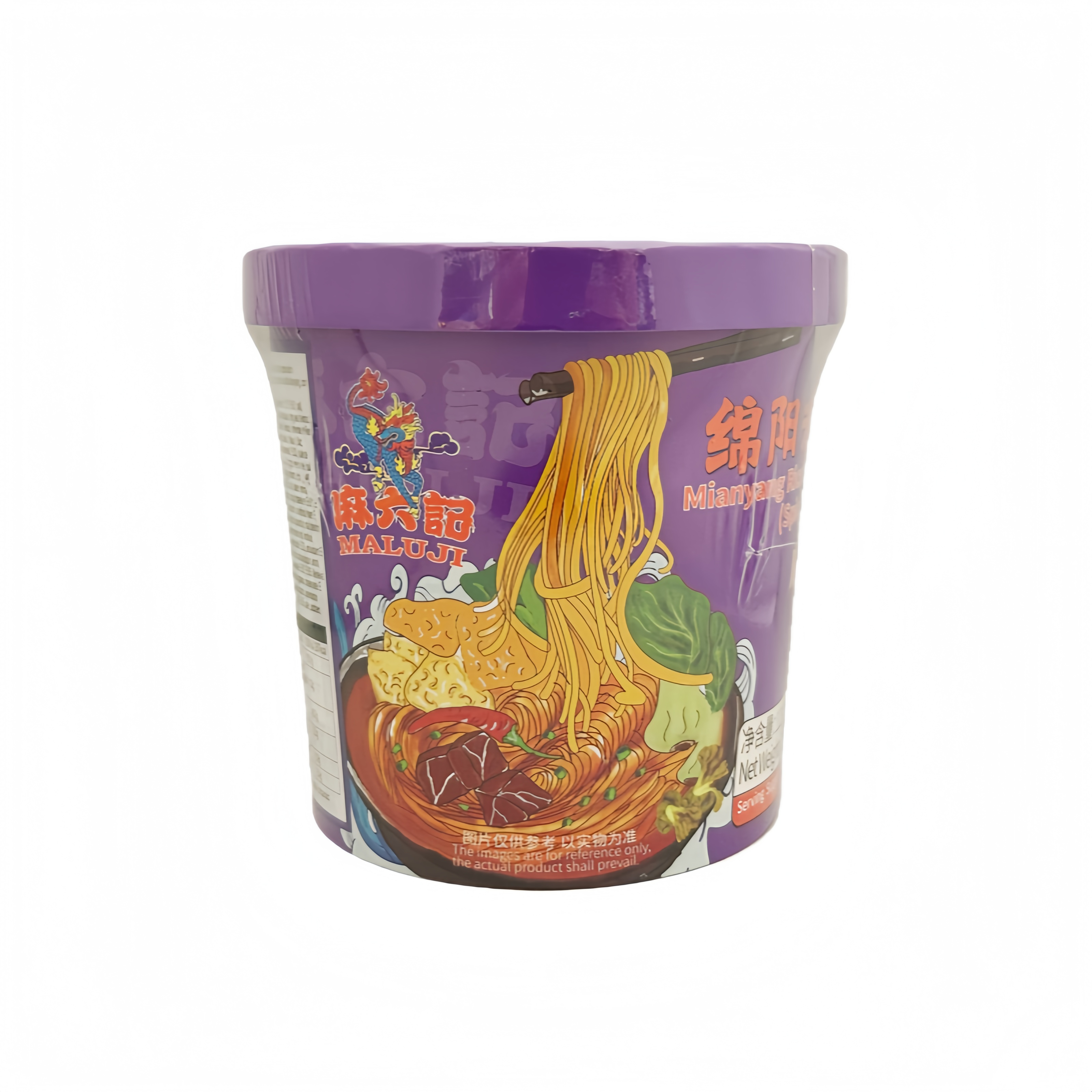 Noodles Mianyang Hot / Spicy 129g Ma Liu Ji China
