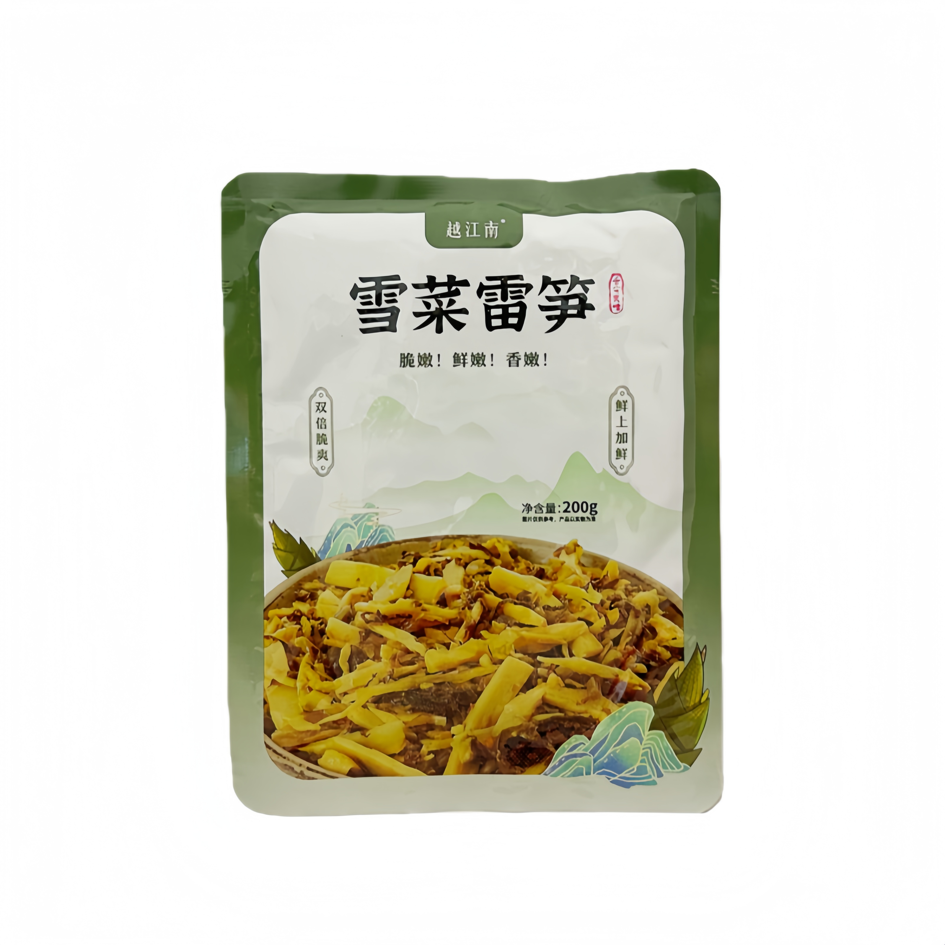 Pickled Mustard With Bamboo Shoots 200g Yue Jiang Nan China