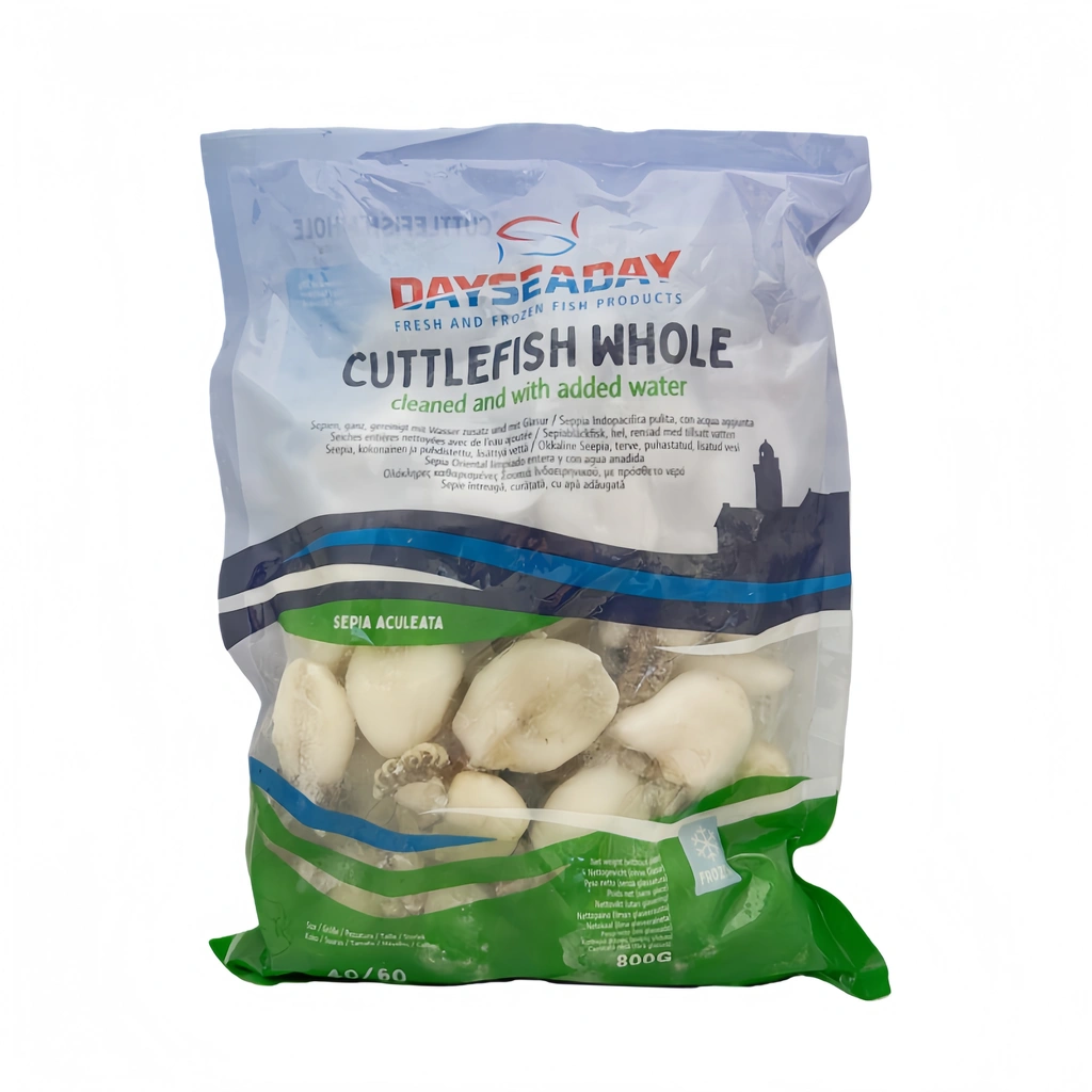Cuttlefish Whole Sepia 40/60 Frozen Net Weight: 800g Dayseday Netherlands