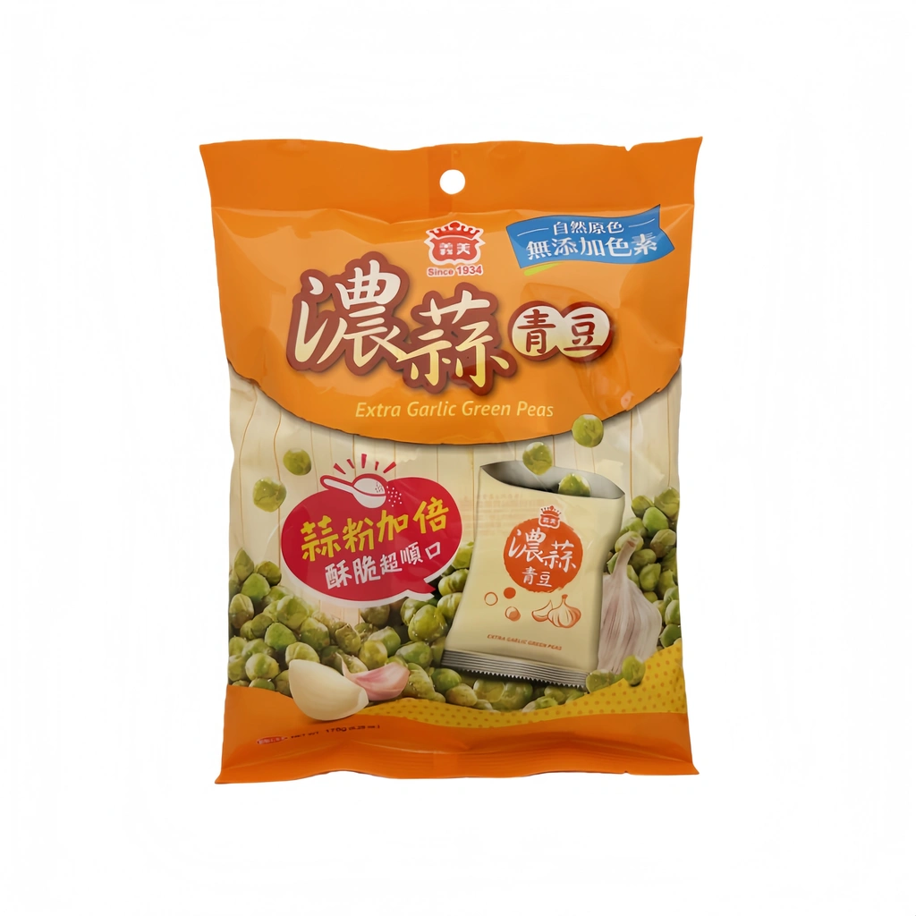 Green Peas With Extra Garlic Flavor 178g I-Mei Taiwan