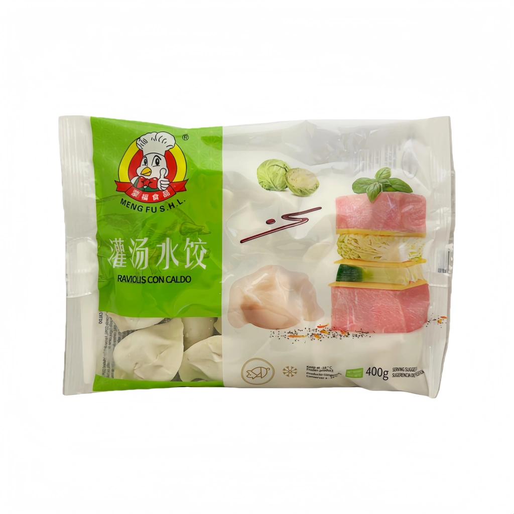 Dumpling Pork / Broth Soup Frozen 440g Meng Fu Spain