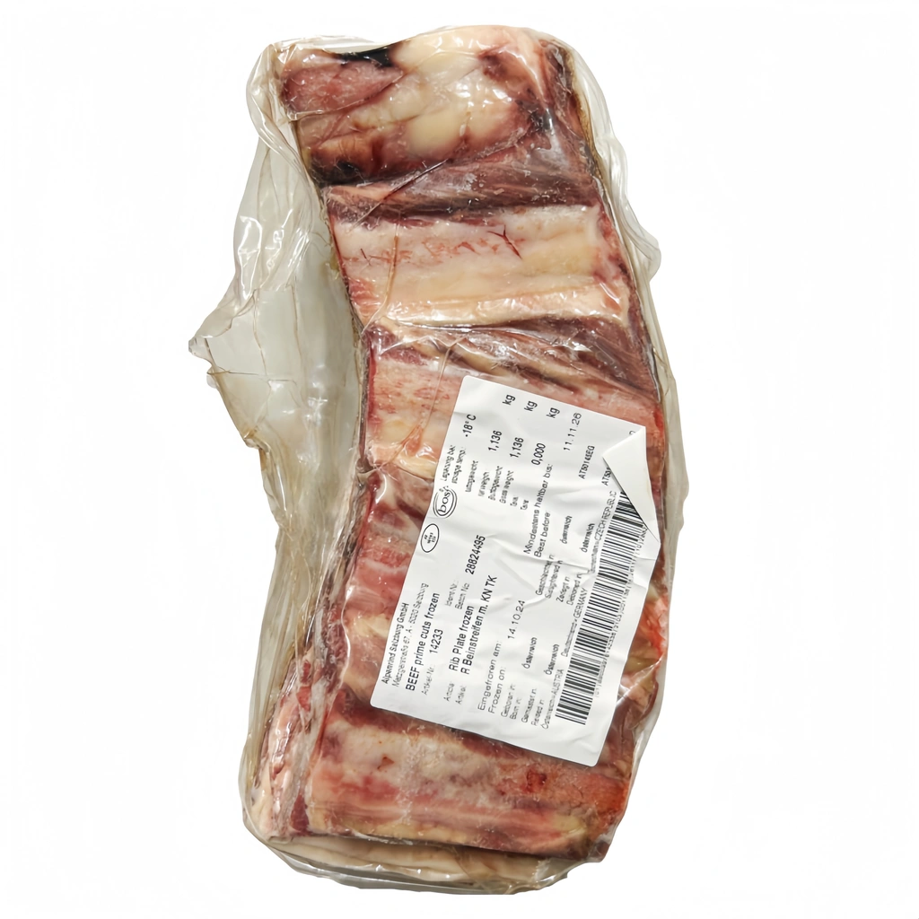 Beef Loin Ribs Frozen about 3 kg，Calculated by weight Österrike