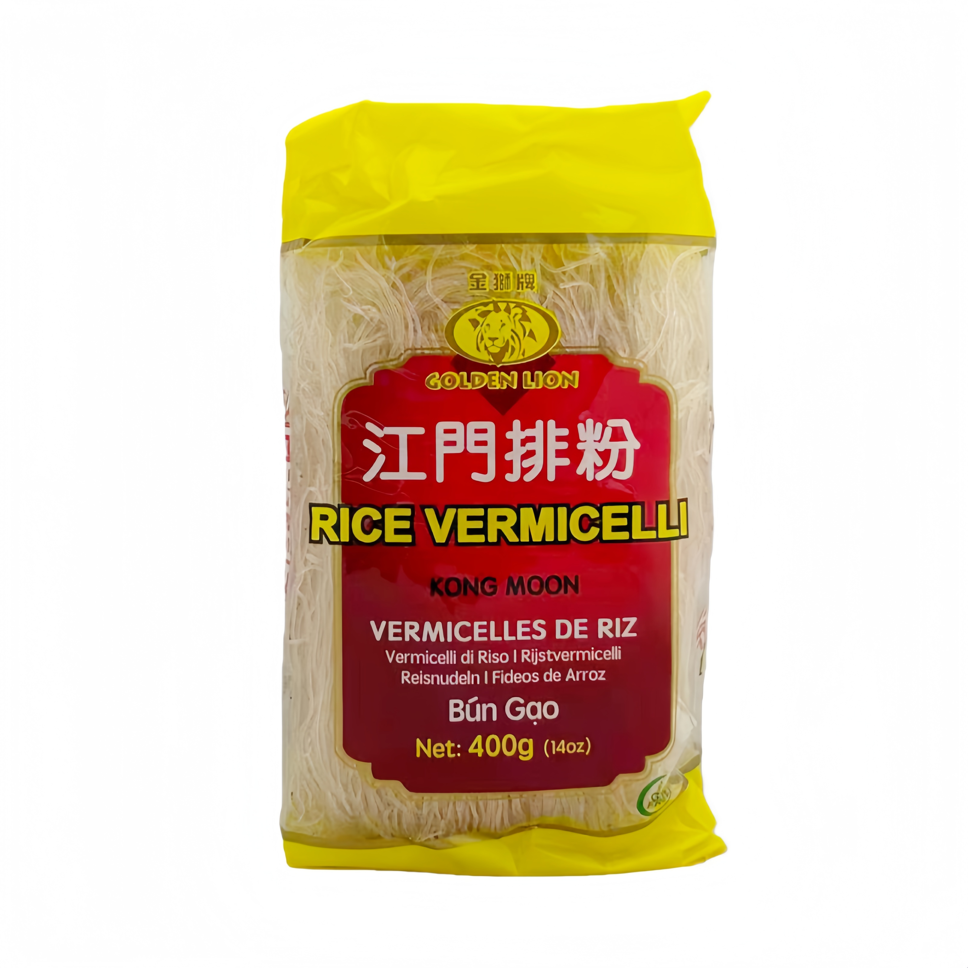 Risnudlar Kong Moon 400g Golden Lion Myanmar