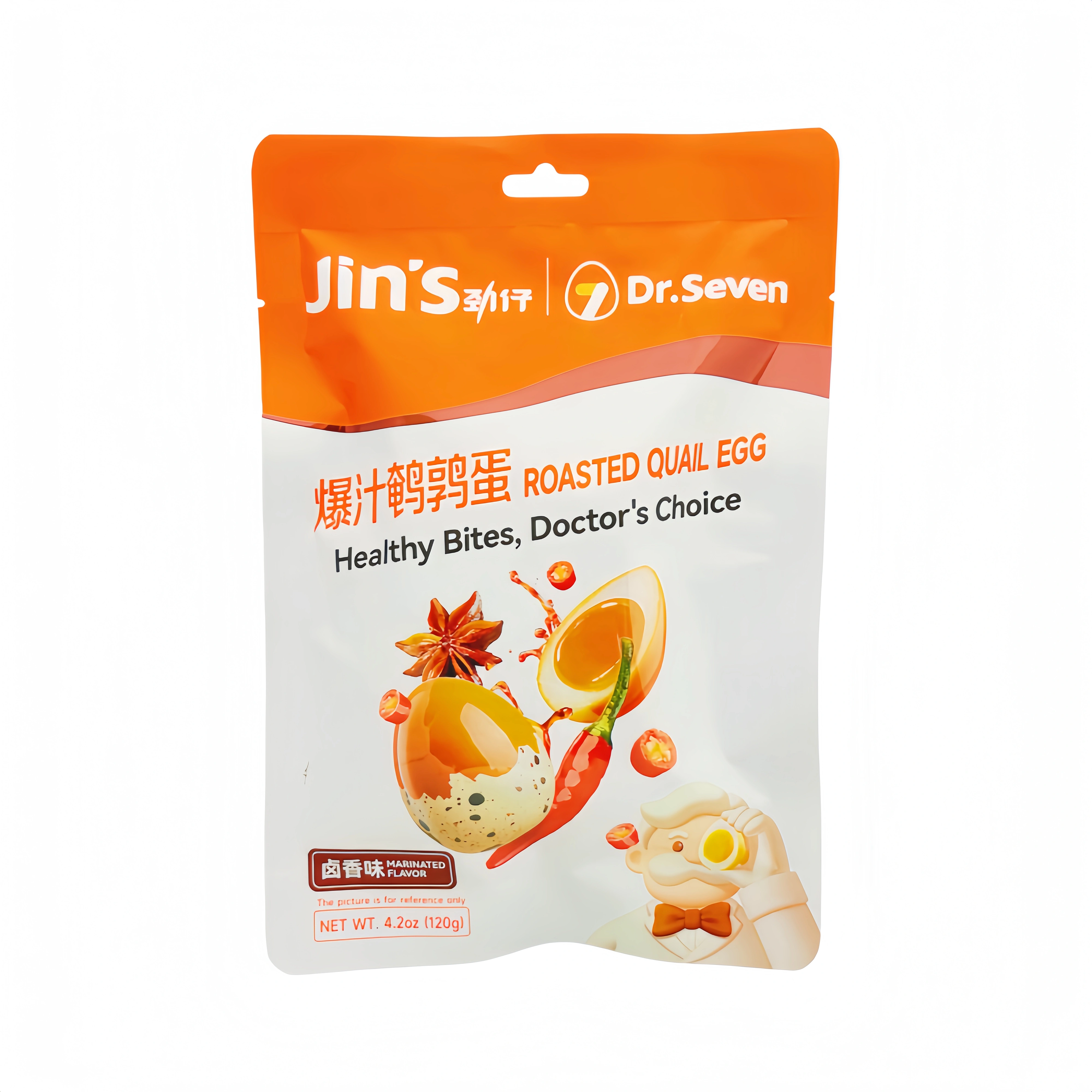 爆汁鹌鹑蛋 卤香味 120g 劲仔 中国