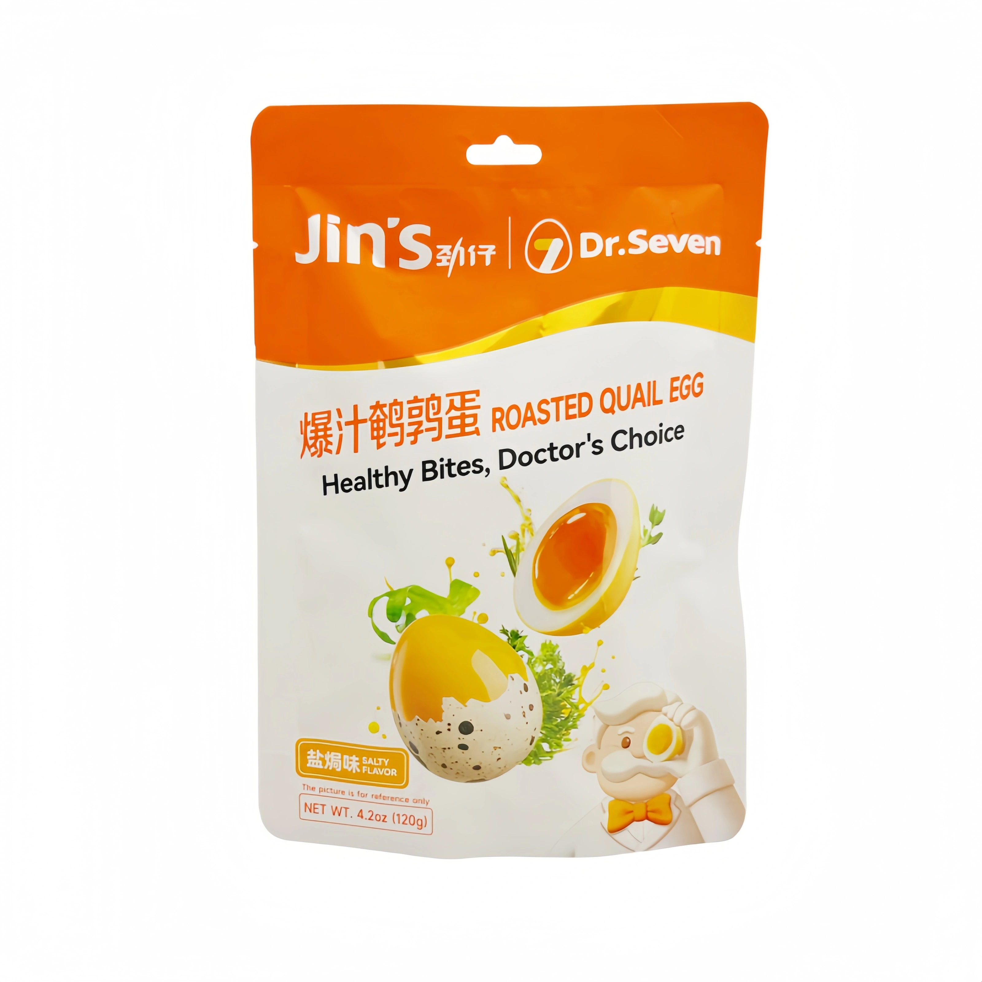 Rostade Vaktelägg Med Salt Smak 120g Jin Zai Kina