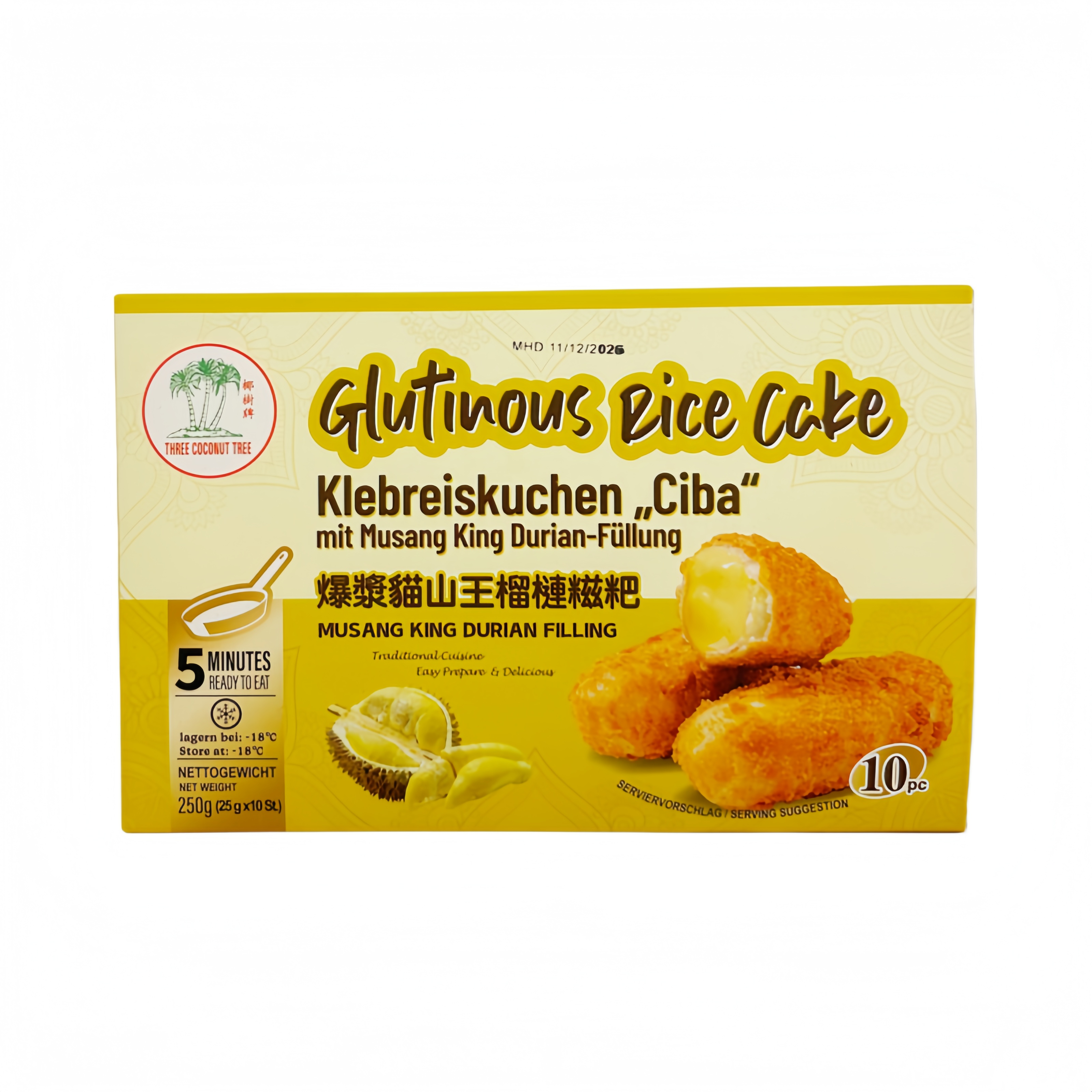 Kaka Klibbigt Ris Med Durian Smak Fryst 300g TCT Kina