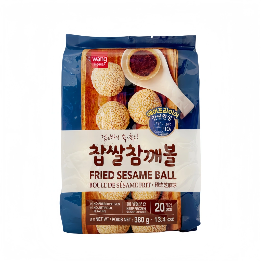 Sesame Ball With Red Bean Paste Filling Frozen 380g Wang Korea