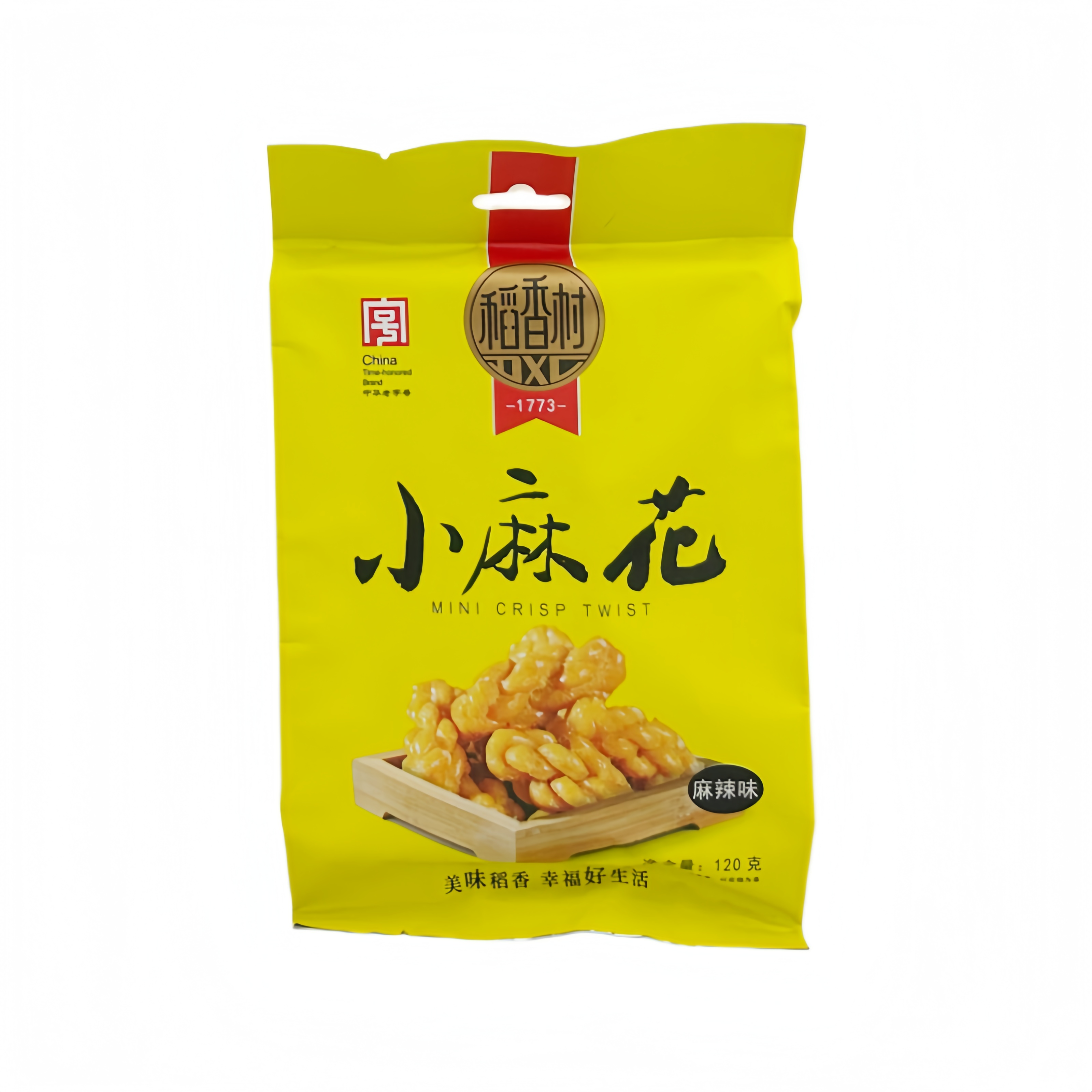 小麻花 麻辣味 120g 稻香村 中国