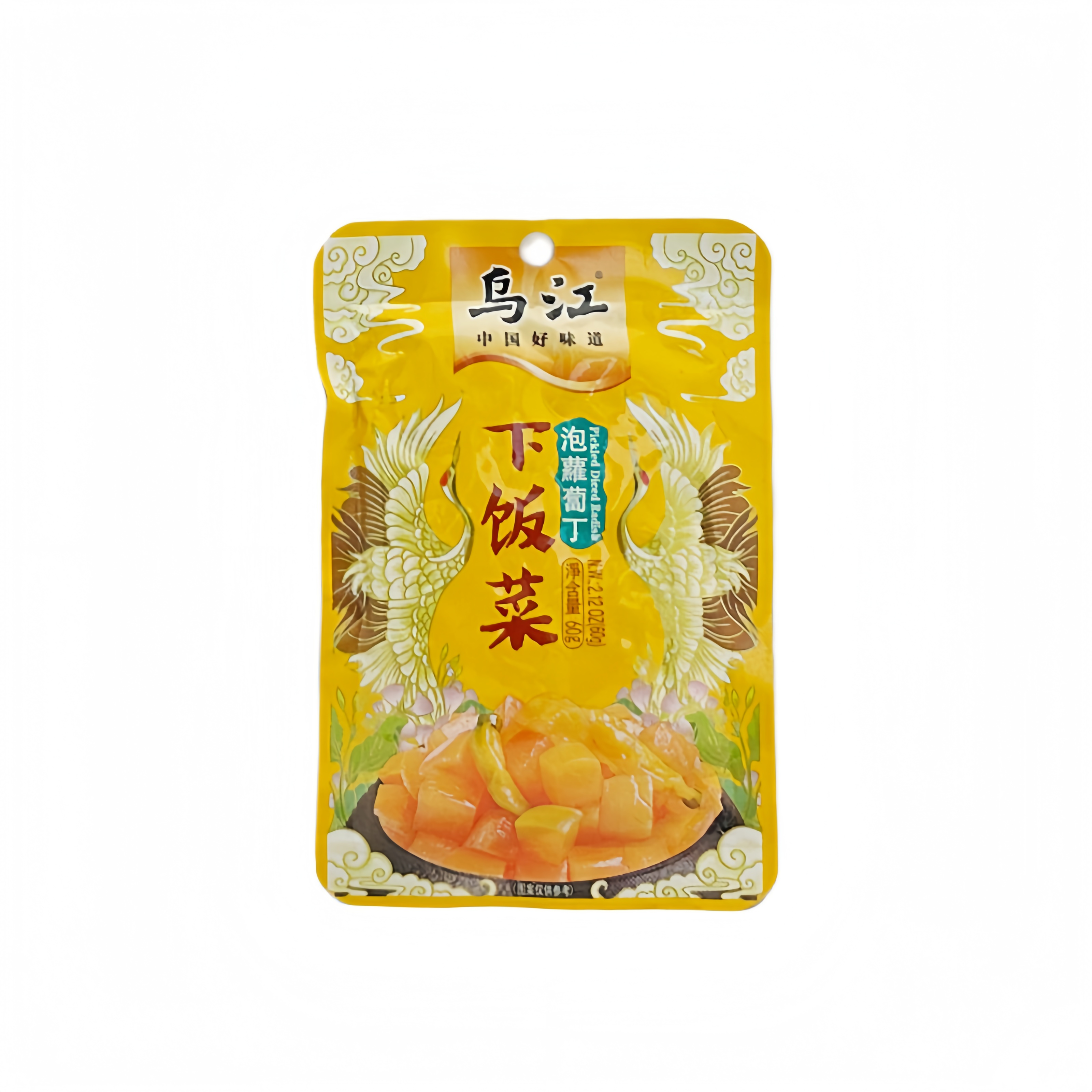 Inlagd Rättika Tärnad 60g Wujiang Kina