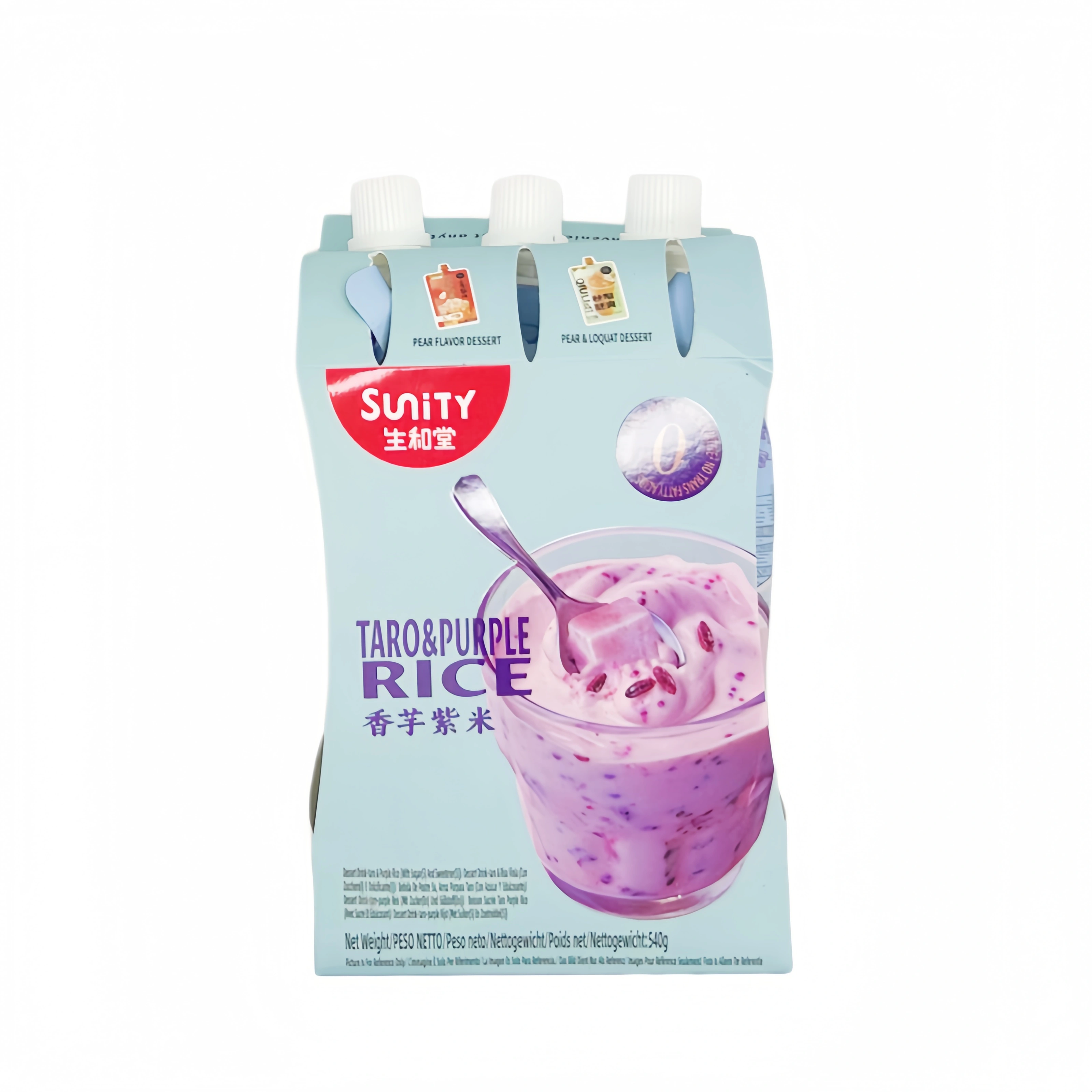 Jelly Lila Ris Med Taro Smak 180gx3st/Förp Sheng He Tang Kina