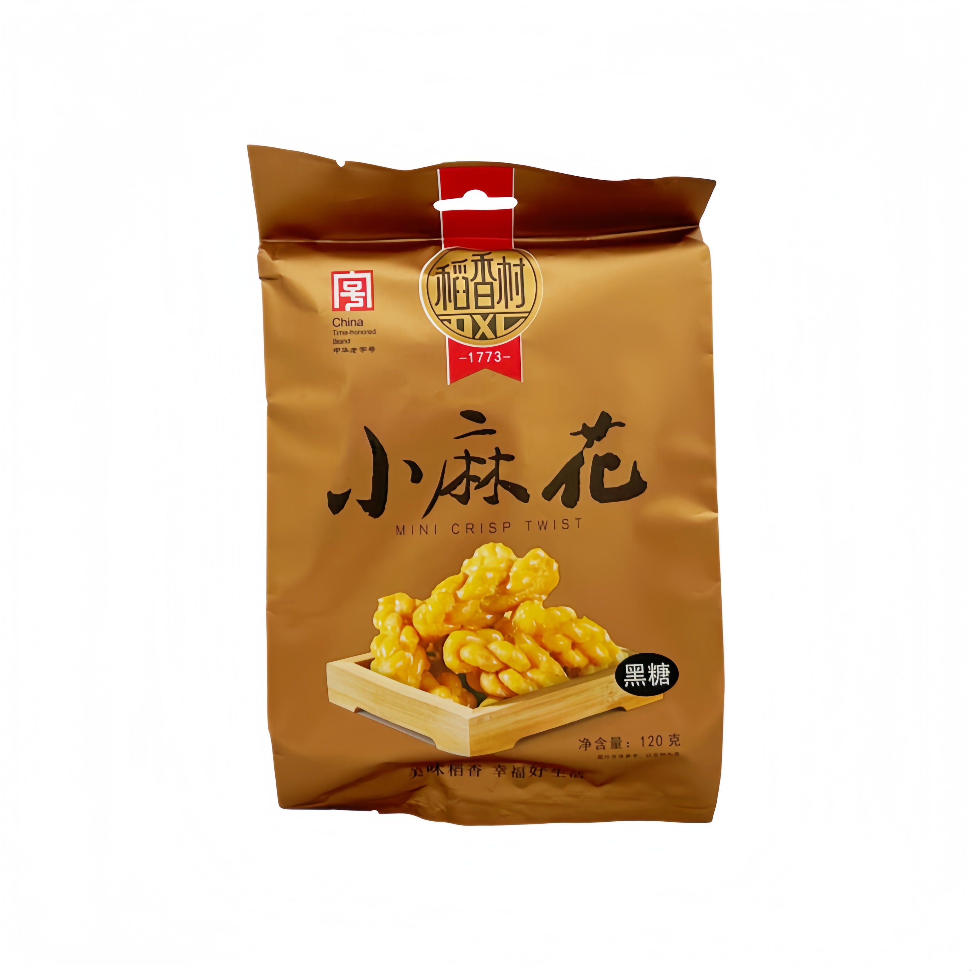 小麻花 黑糖味 120g 稻香村 中国