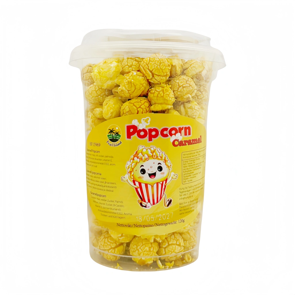 Snacks Popcorn Med Karamellsmak 120g Pearl Island Kina