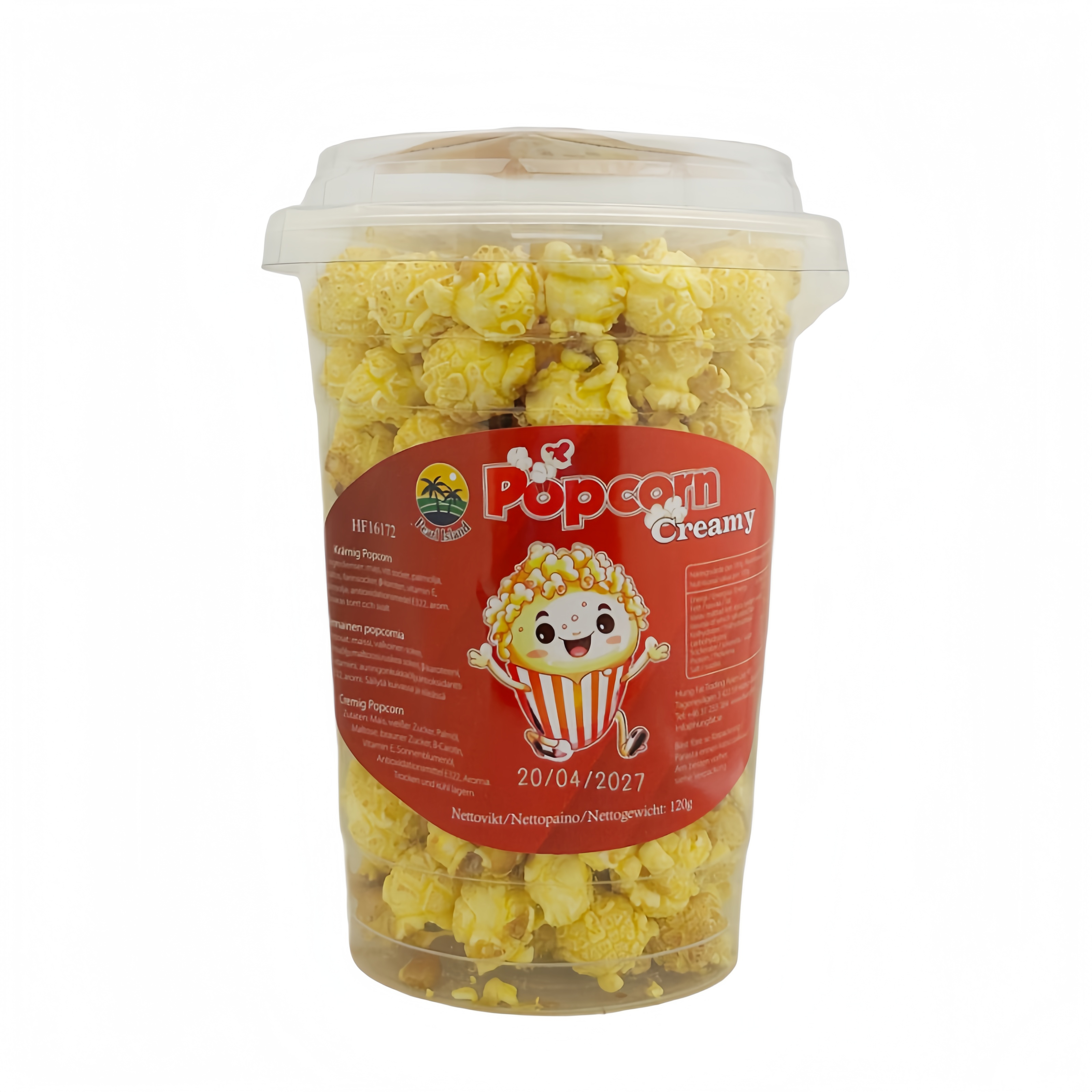 Snacks Popcorn With Creamy Flavor 120g Pearl Island China