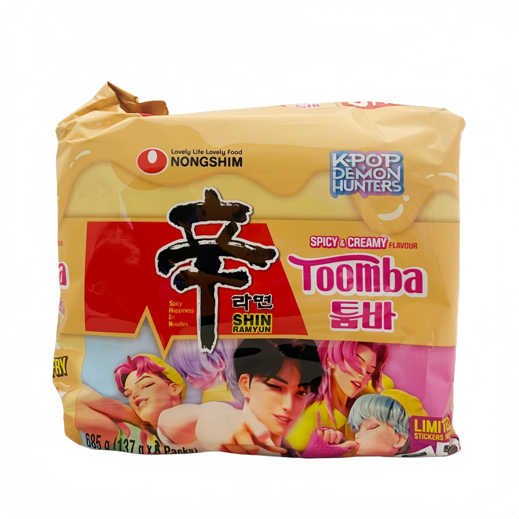 Snabbnudlar Shin Ramyun Toomba 5x137g/Förp Nongshim Korea