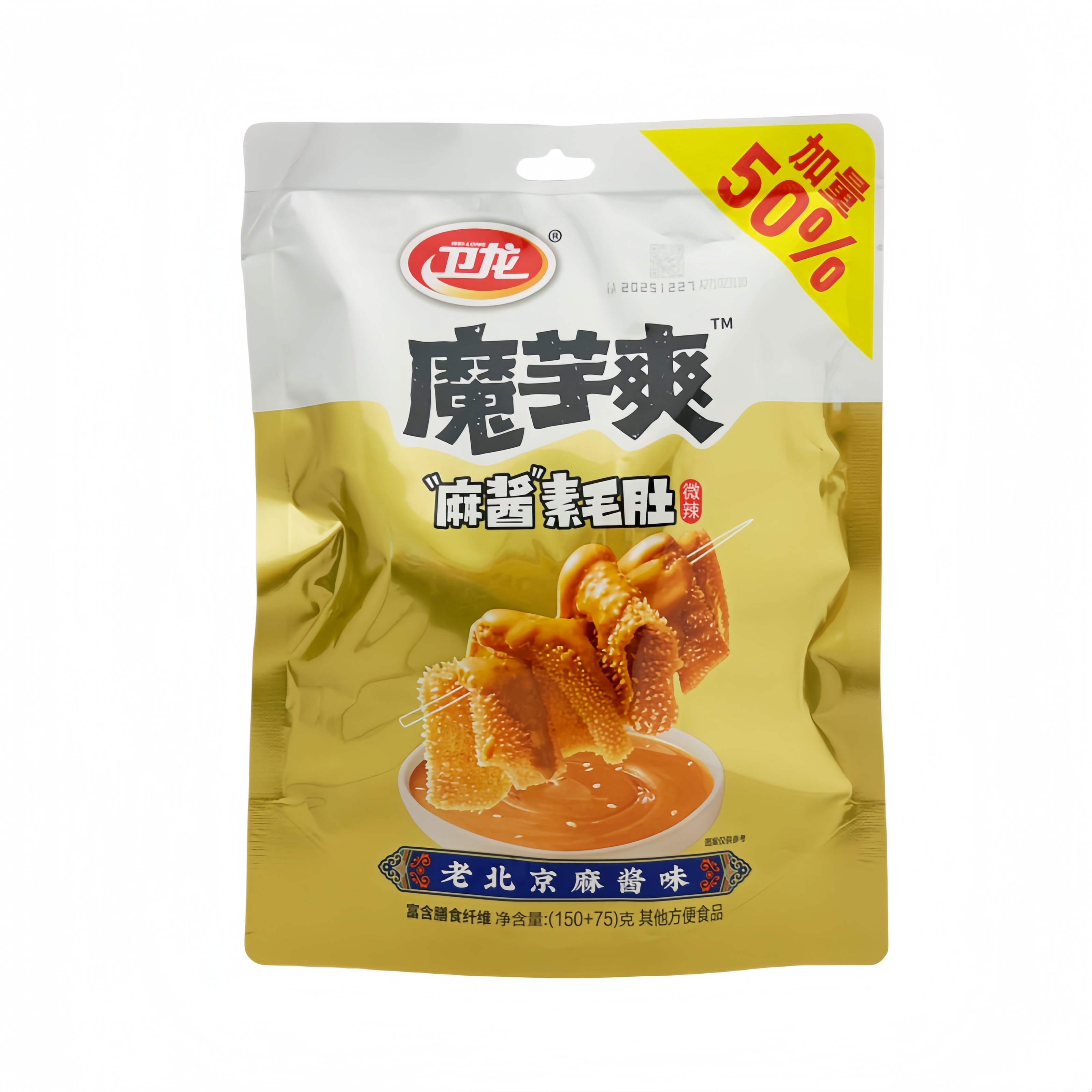 魔芋爽 麻酱素毛肚 微辣 225g 卫龙 中国