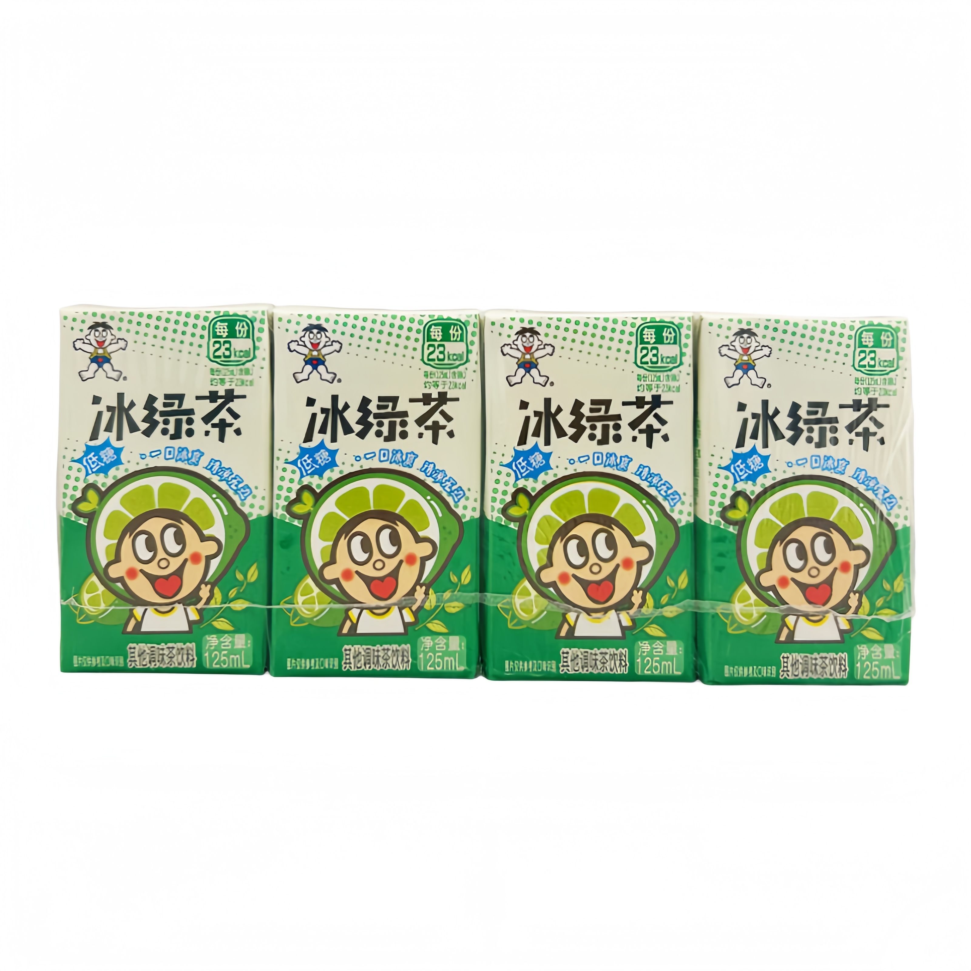 Drink Green Tea Light Sugar 125mlx4/Pack Want Want China